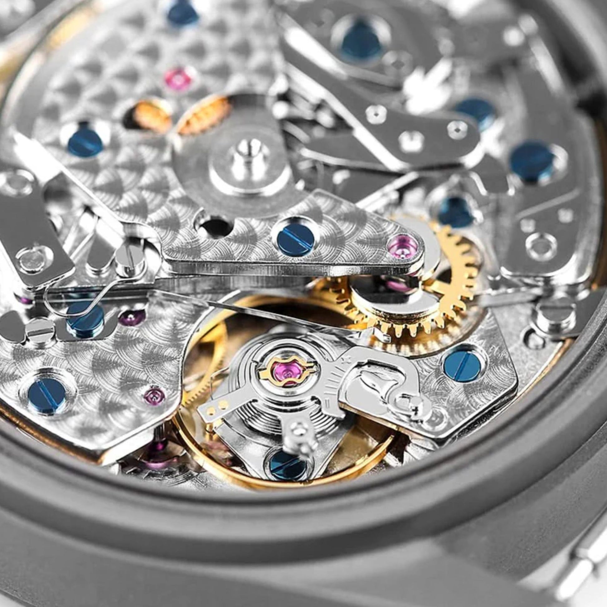 BODERRY LANDMASTER Chronograph – Titanium Automatic Tritium Field Watch | Reverse Panda-bracelet