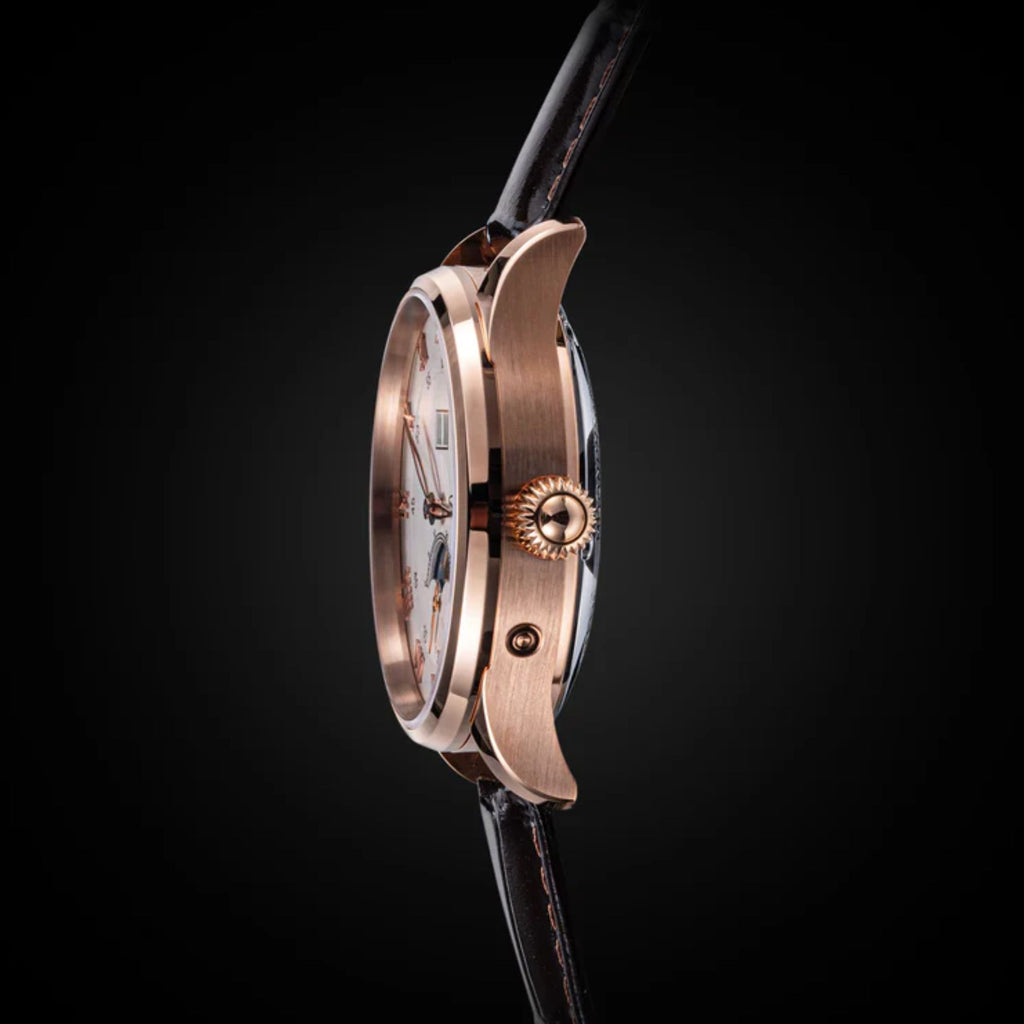 Sugess MoonPhase Master S437 Moon Phase Automatic Rose Gold - White Dial