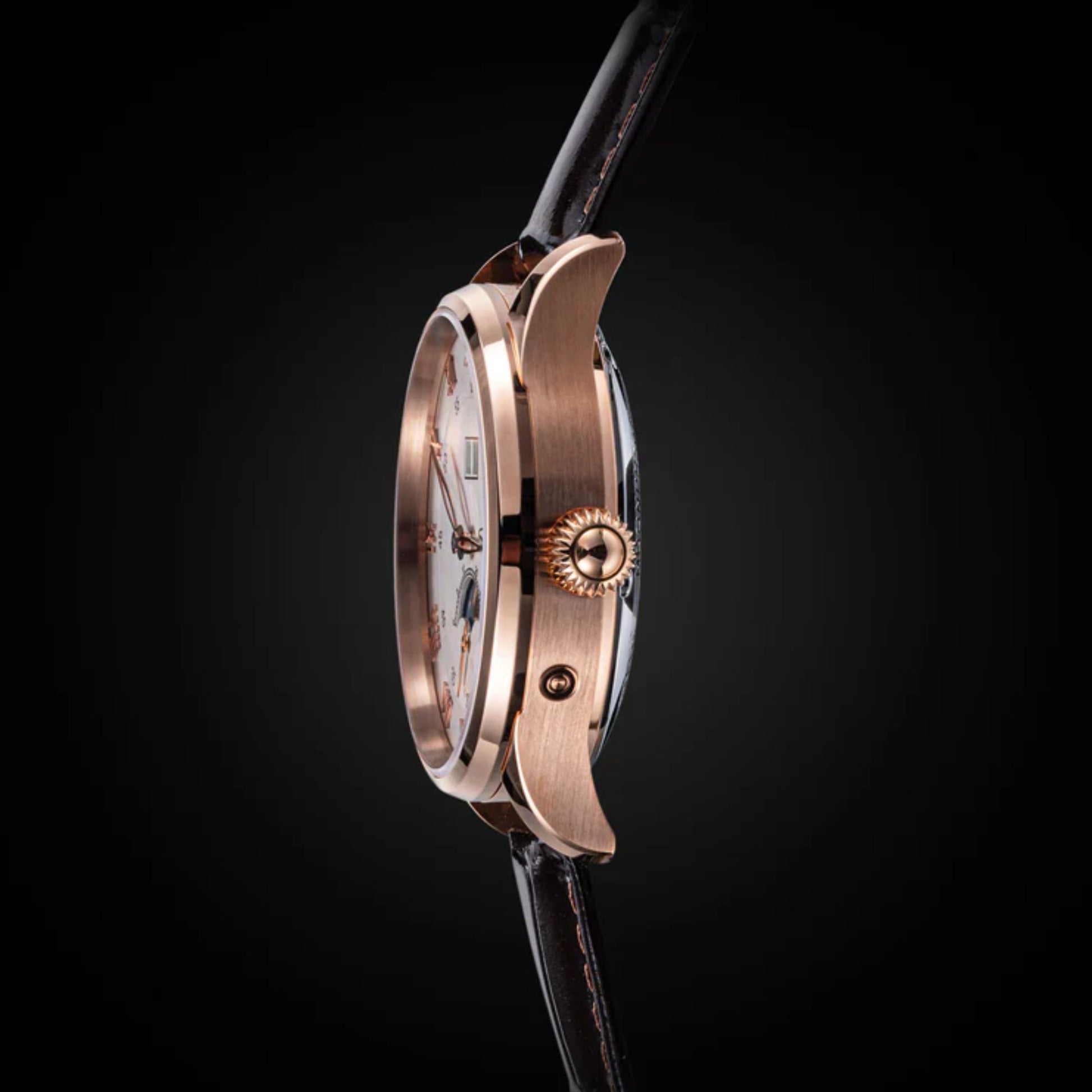Sugess MoonPhase Master S437 Moon Phase Automatic Rose Gold - White Dial