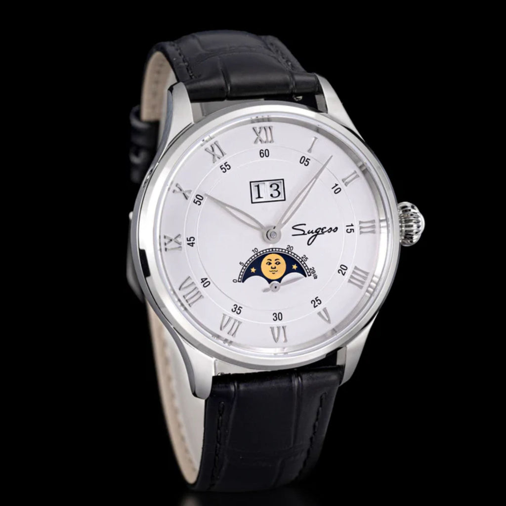 Sugess MoonPhase Master S437 Moon Phase Automatic Stainless-Steel - White Dial