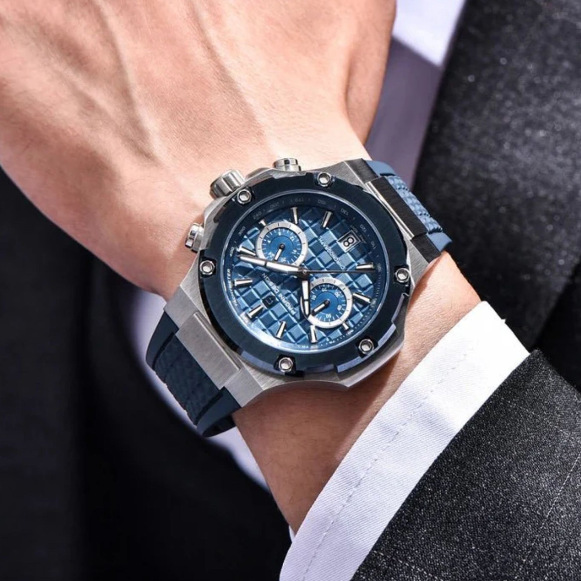 Pagani Design PD-YS032 Men's Sports Quartz Watch Chronograph Sapphire 100M Waterproof
