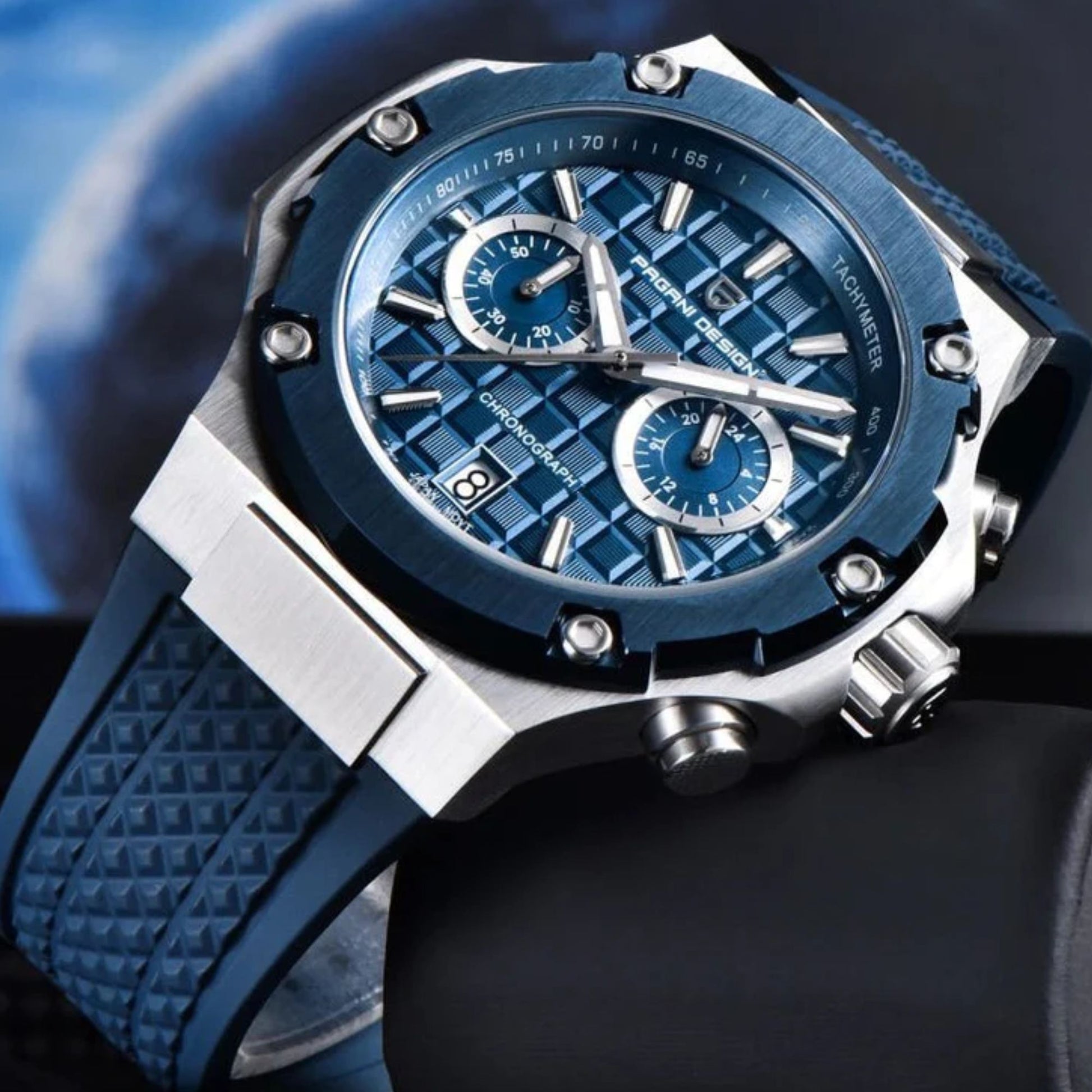 Pagani Design PD-YS032 Men's Sports Quartz Watch Chronograph Sapphire 100M Waterproof