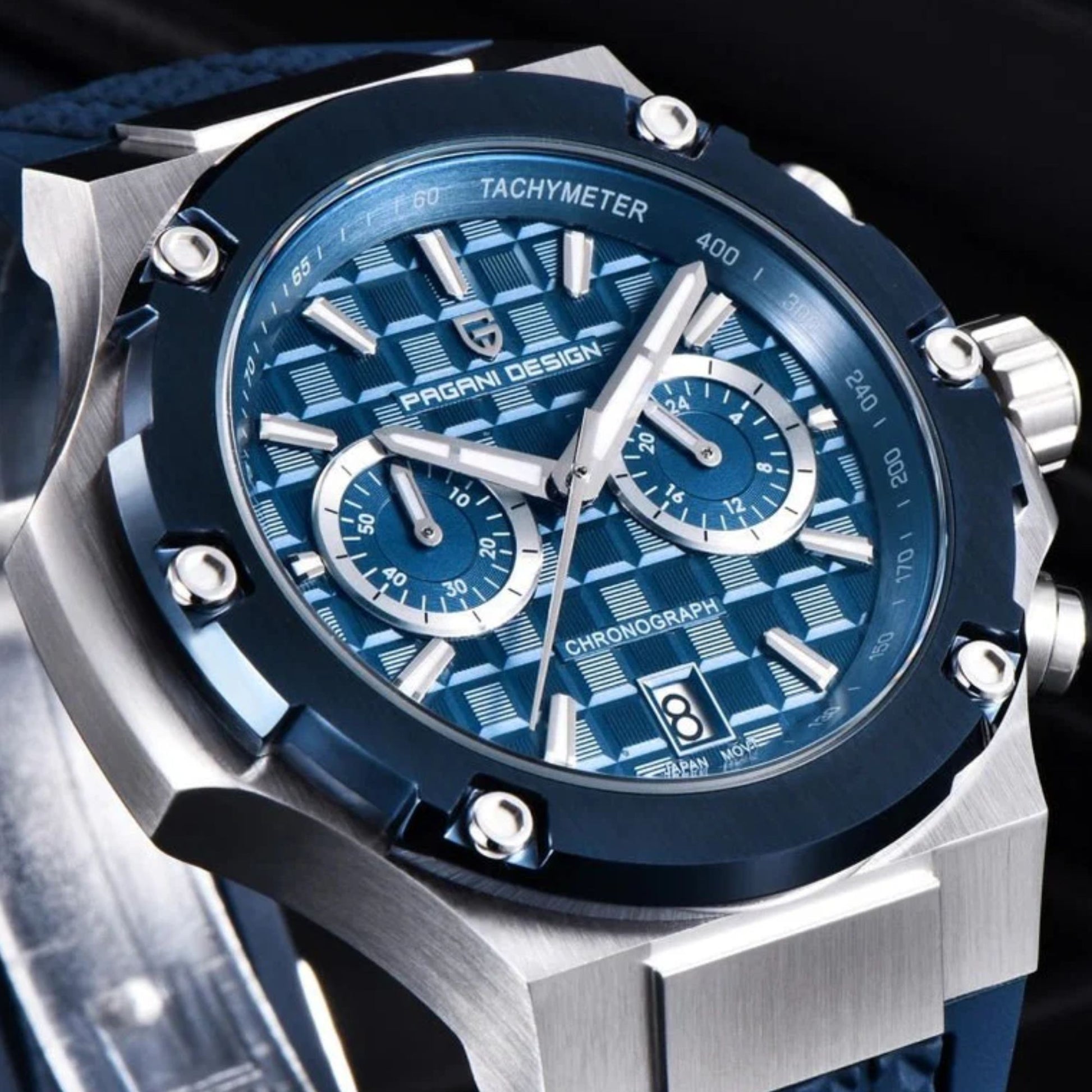 Pagani Design PD-YS032 Men's Sports Quartz Watch Chronograph Sapphire 100M Waterproof