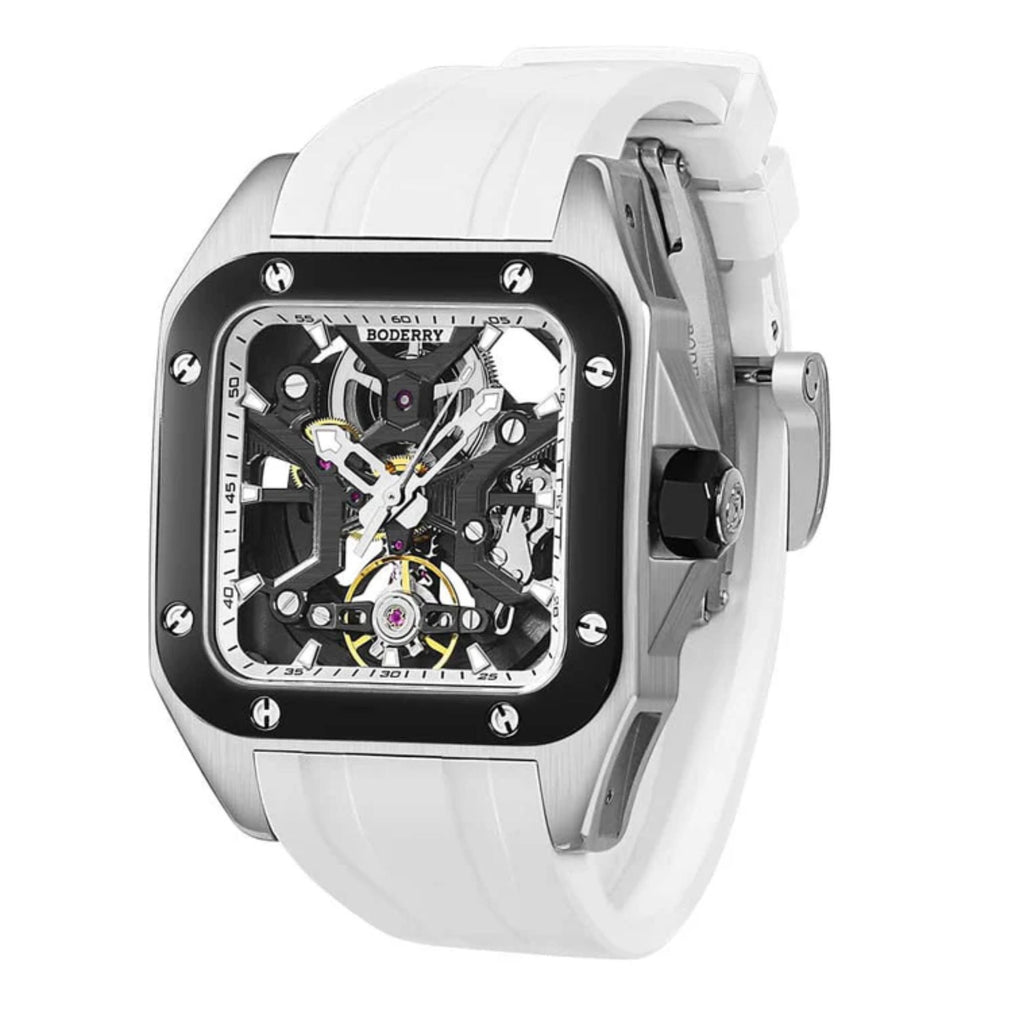BODERRY STORM - Square Automatic Titanium Watch | A10T-05