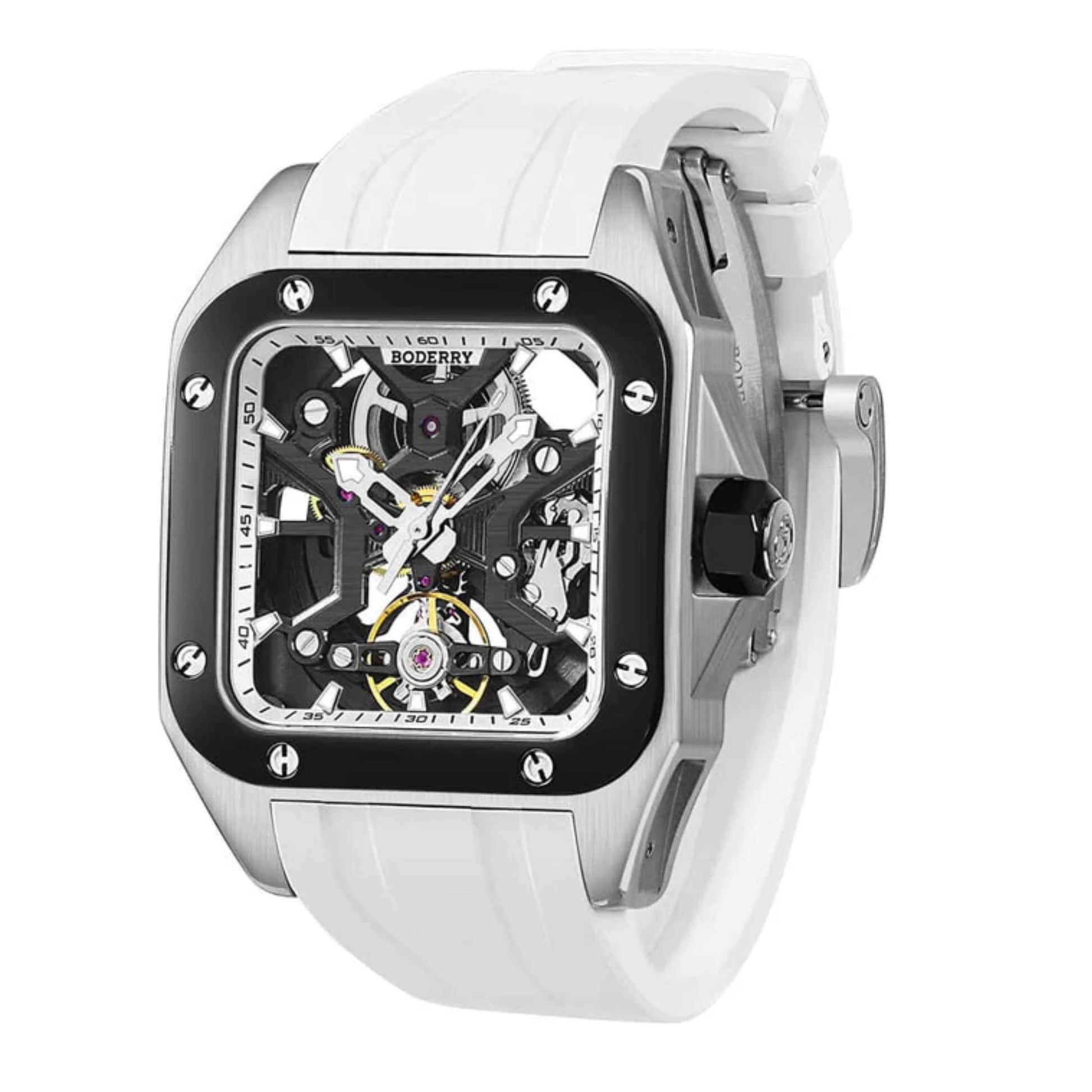 BODERRY STORM - Square Automatic Titanium Watch | A10T-05