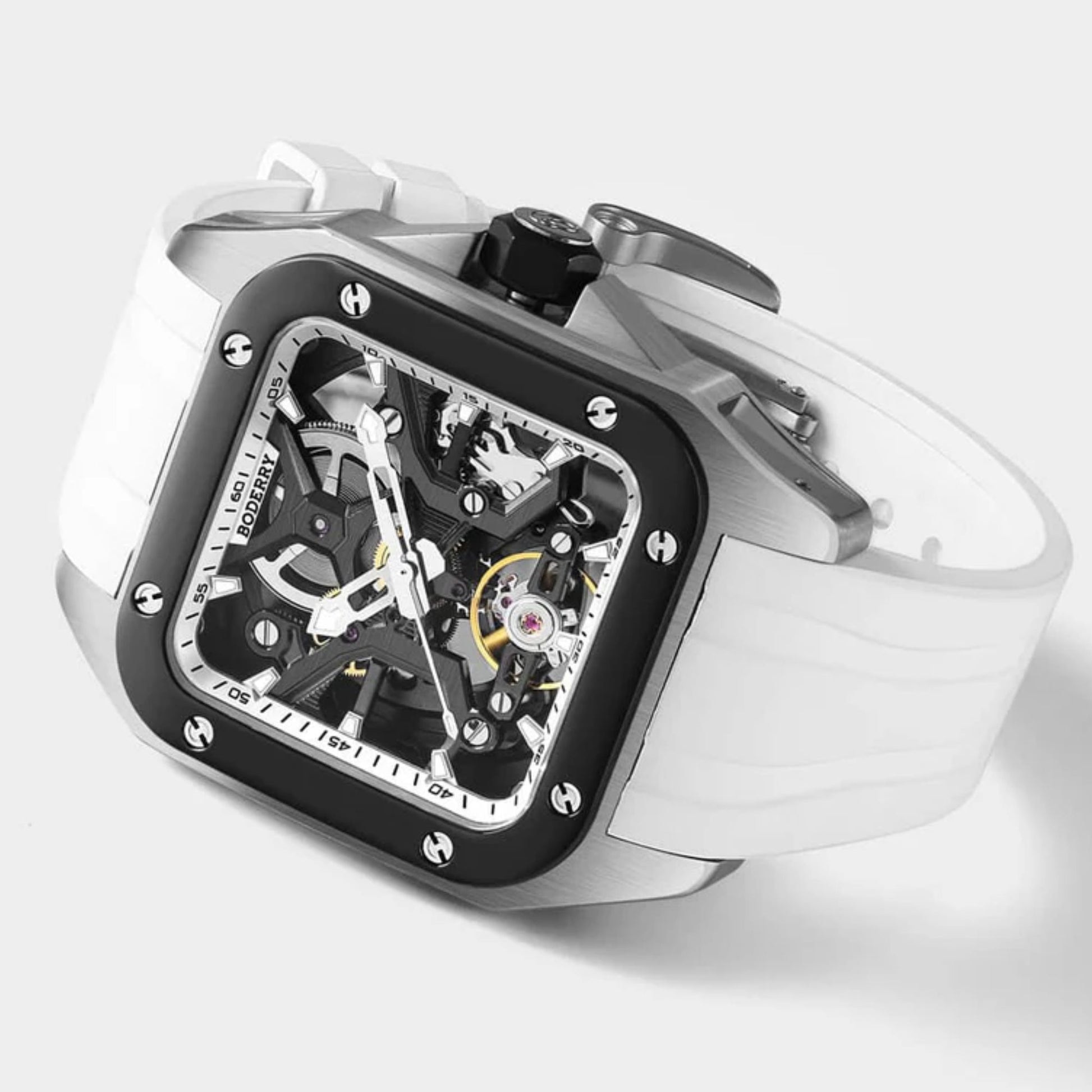BODERRY STORM - Square Automatic Titanium Watch | A10T-05