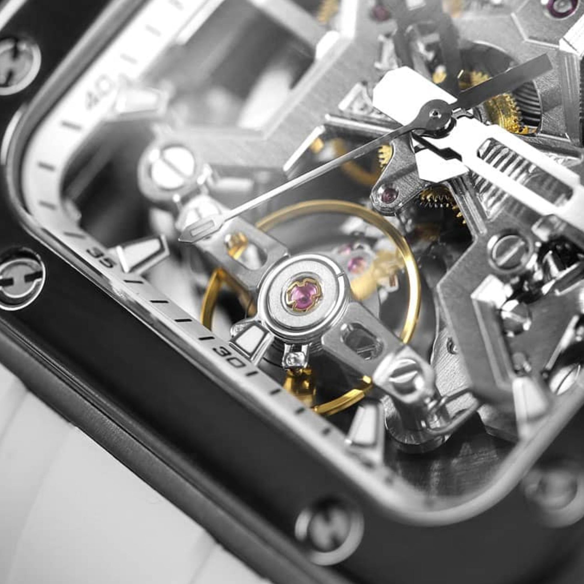 BODERRY STORM - Square Automatic Titanium Watch | A10T-02