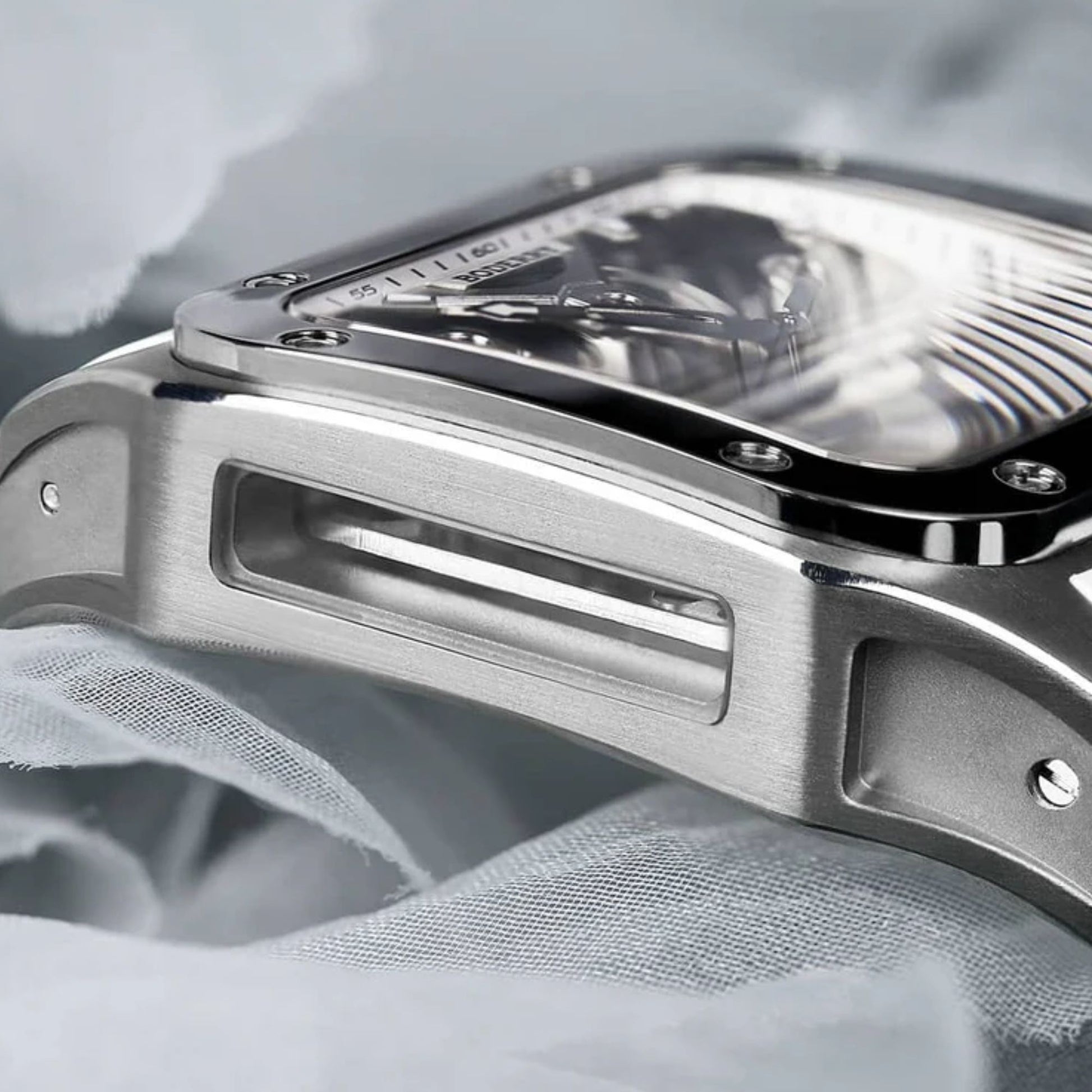 BODERRY STORM - Square Automatic Titanium Watch | A10T-02