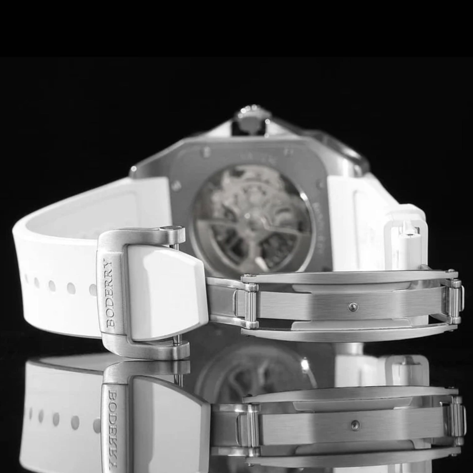 BODERRY STORM - Square Automatic Titanium Watch | A10T-02