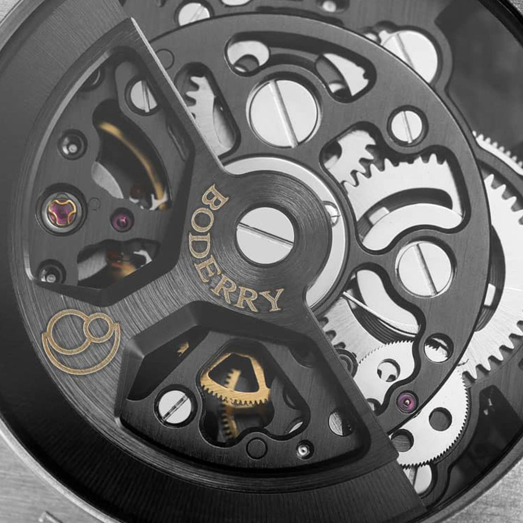 BODERRY STORM - Square Automatic Titanium Watch | A10T-01