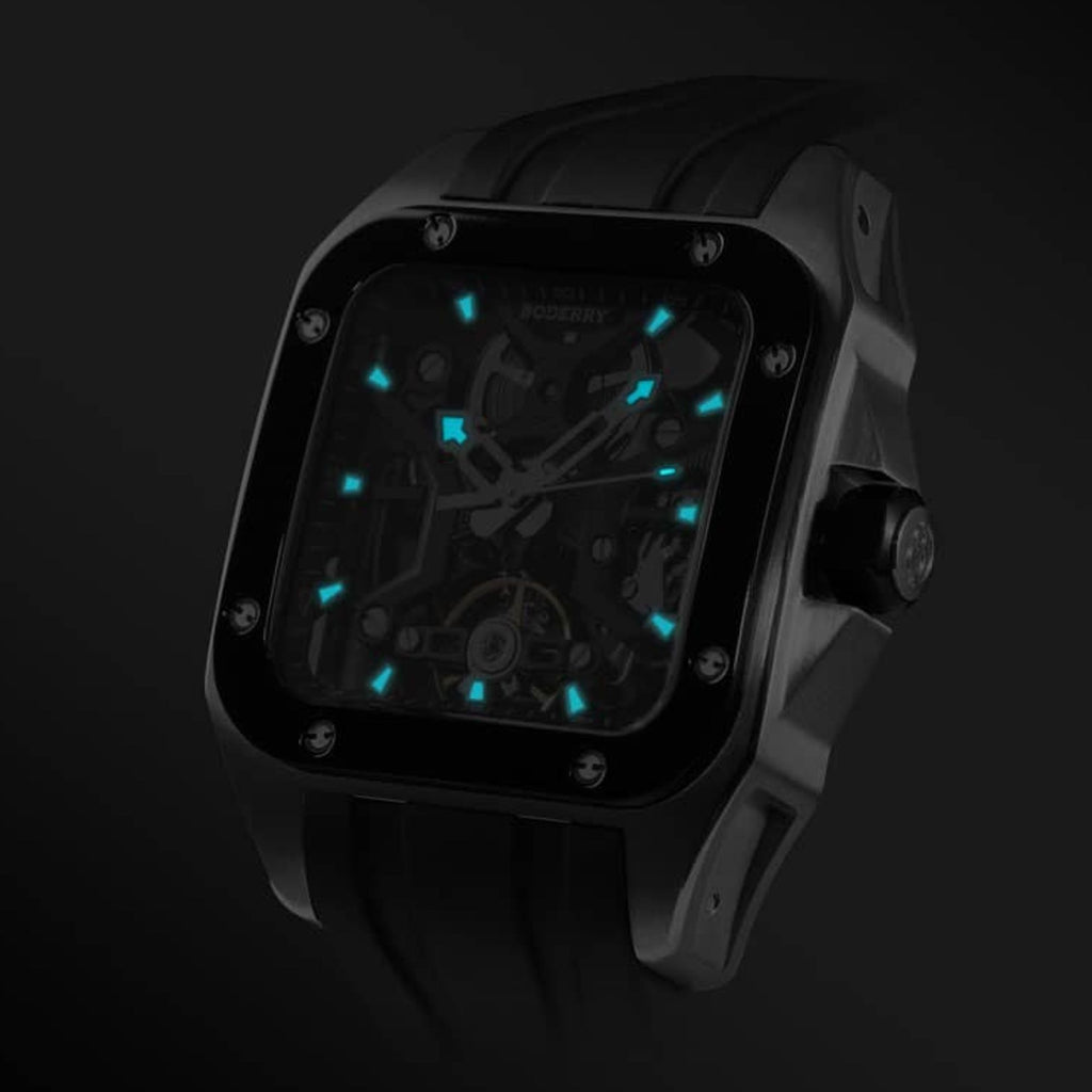BODERRY STORM - Square Automatic Titanium Watch | A10T-01