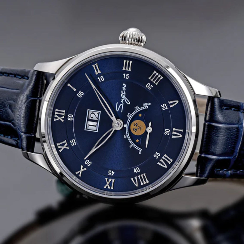 MoonPhase Master S437-2 Moon Phase Automatic Stainless Steel Case Blue Dial