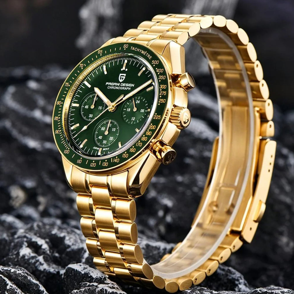 Pagani Design PD-1701 Speedmaster Moonwatch Men's 40mm VK63 Chronograph Quartz Watch