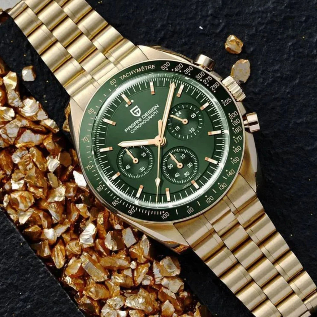 Pagani Design PD-1701 Speedmaster Moonwatch Men's 40mm VK63 Chronograph Quartz Watch