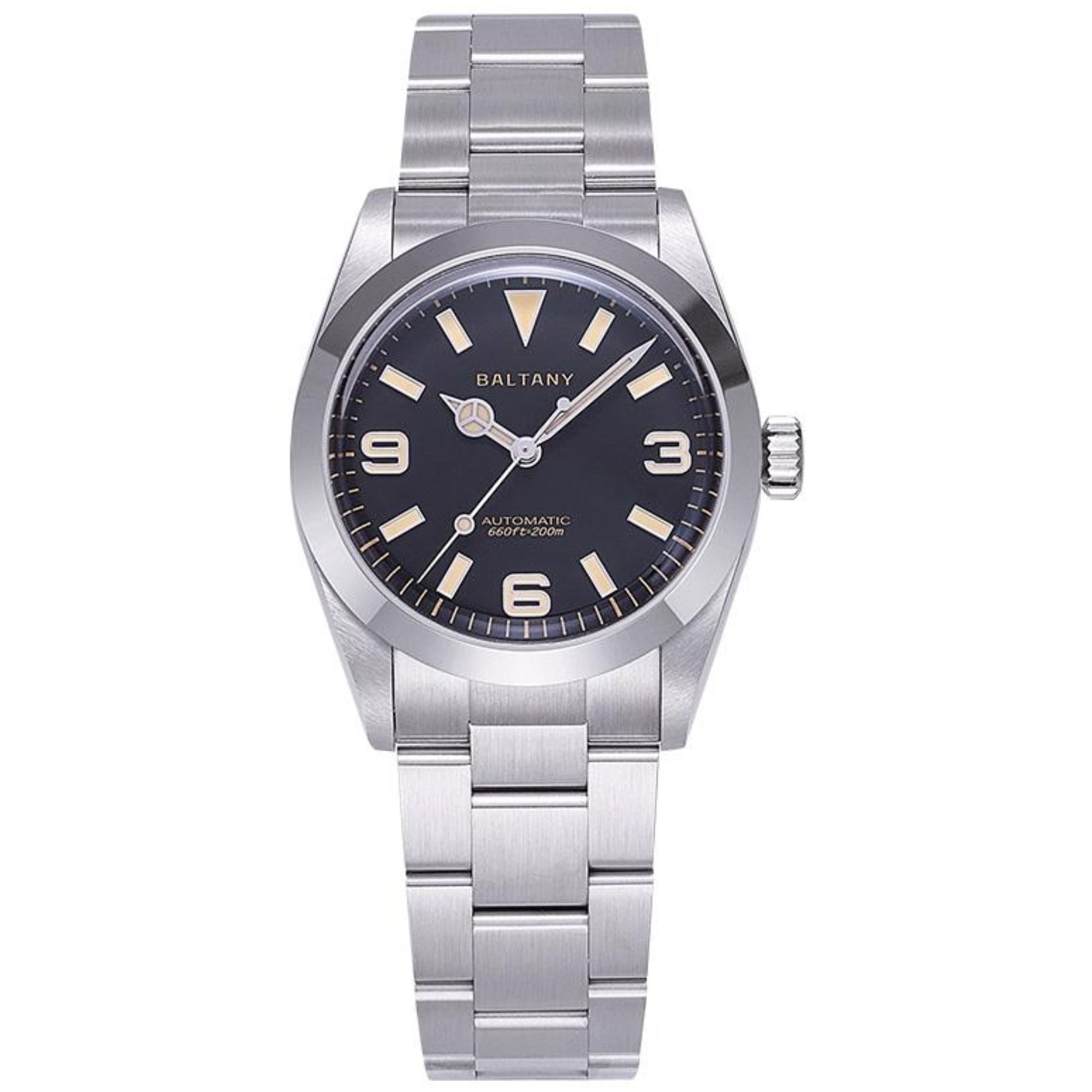 Baltany Affordable 36mm Explorer Homage Watch S4056 with Japanese Seiko NH-38