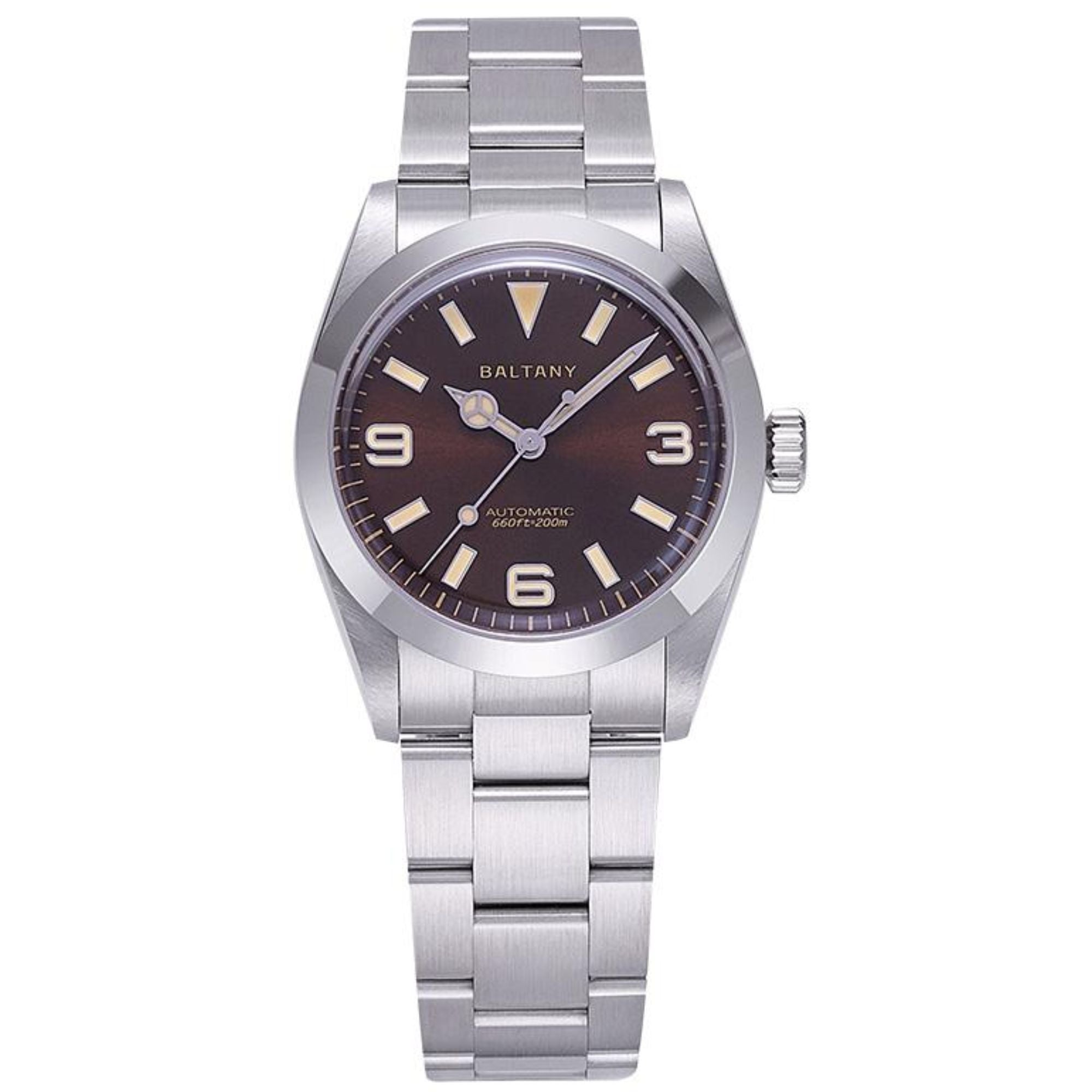 Baltany 36mm Explorer Homage Watch S4056 with Japanese Seiko NH-38