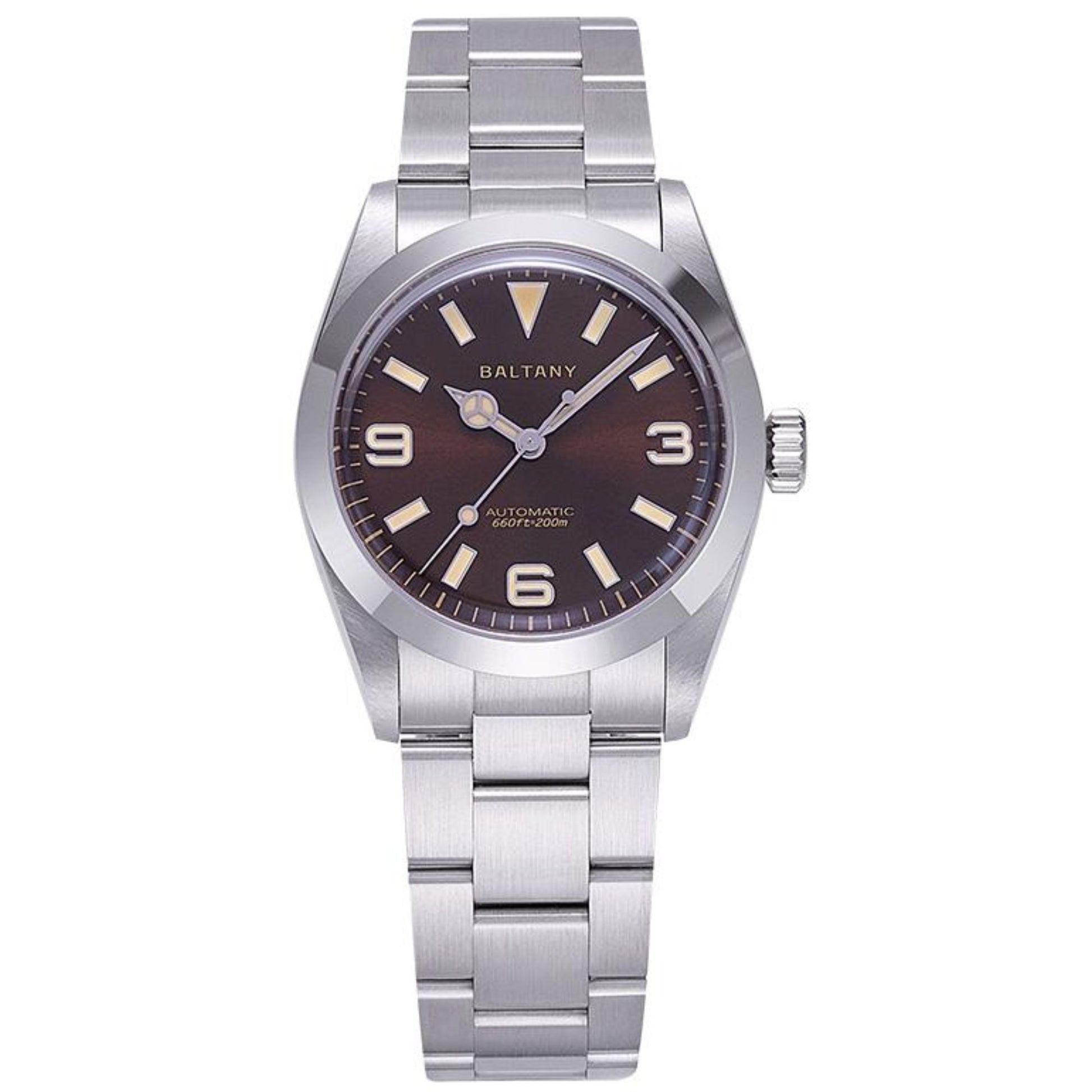 Baltany 36mm Explorer Homage Watch S4056 with Japanese Seiko NH-38