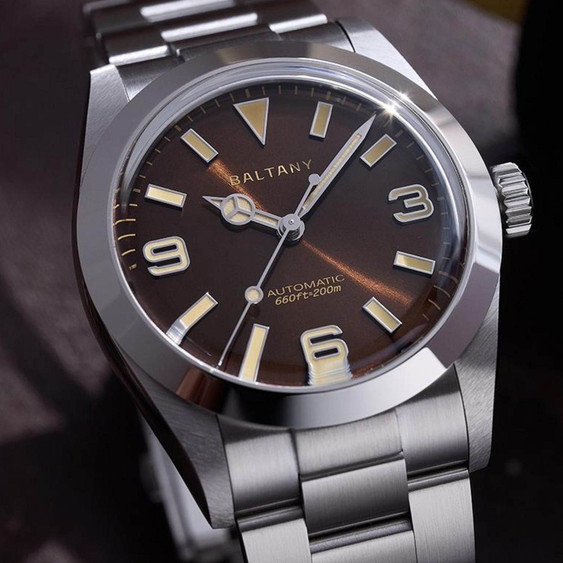 Baltany 36mm Explorer Homage Watch S4056 with Japanese Seiko NH-38