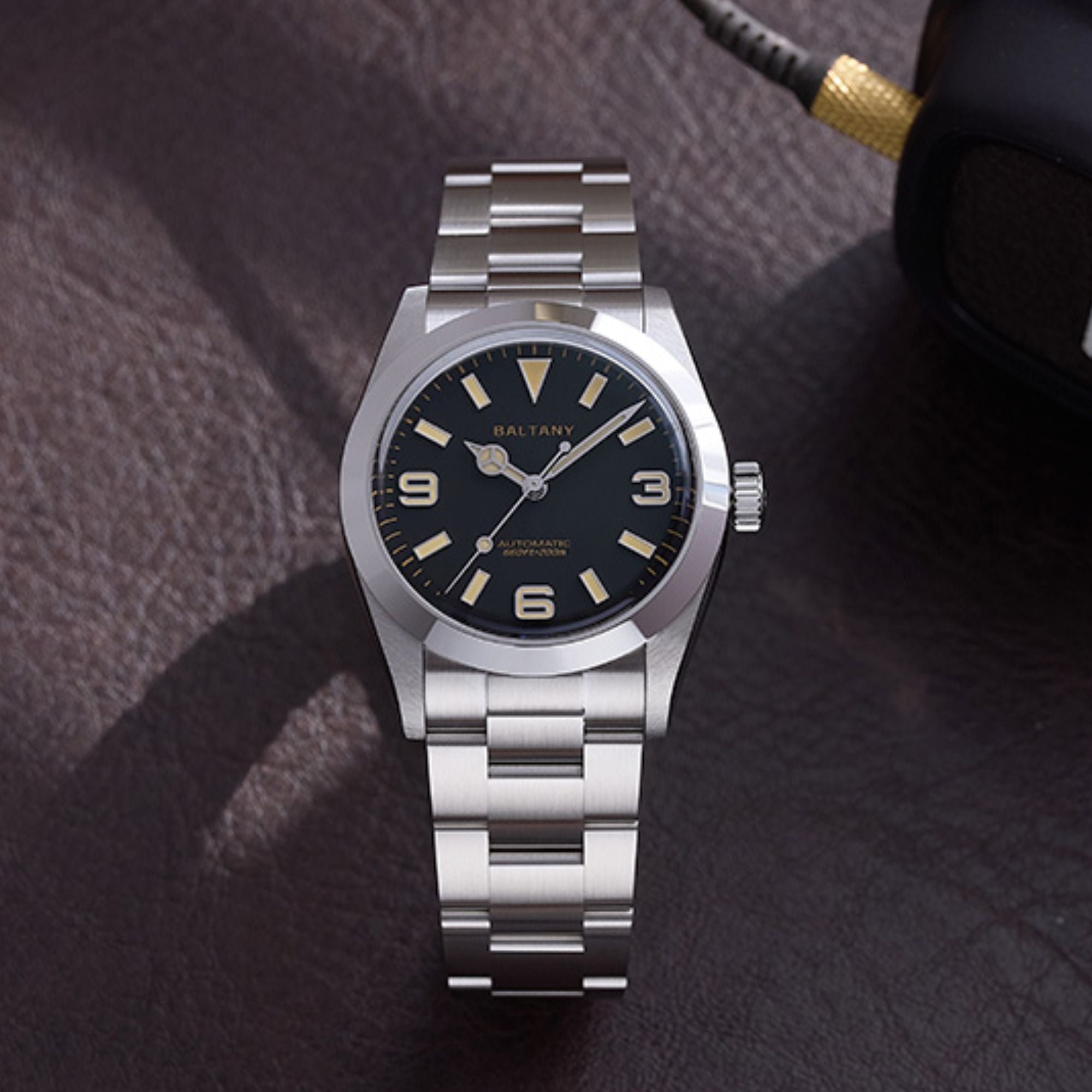 Baltany Affordable 36mm Explorer Homage Watch S4056 with Japanese Seiko NH-38