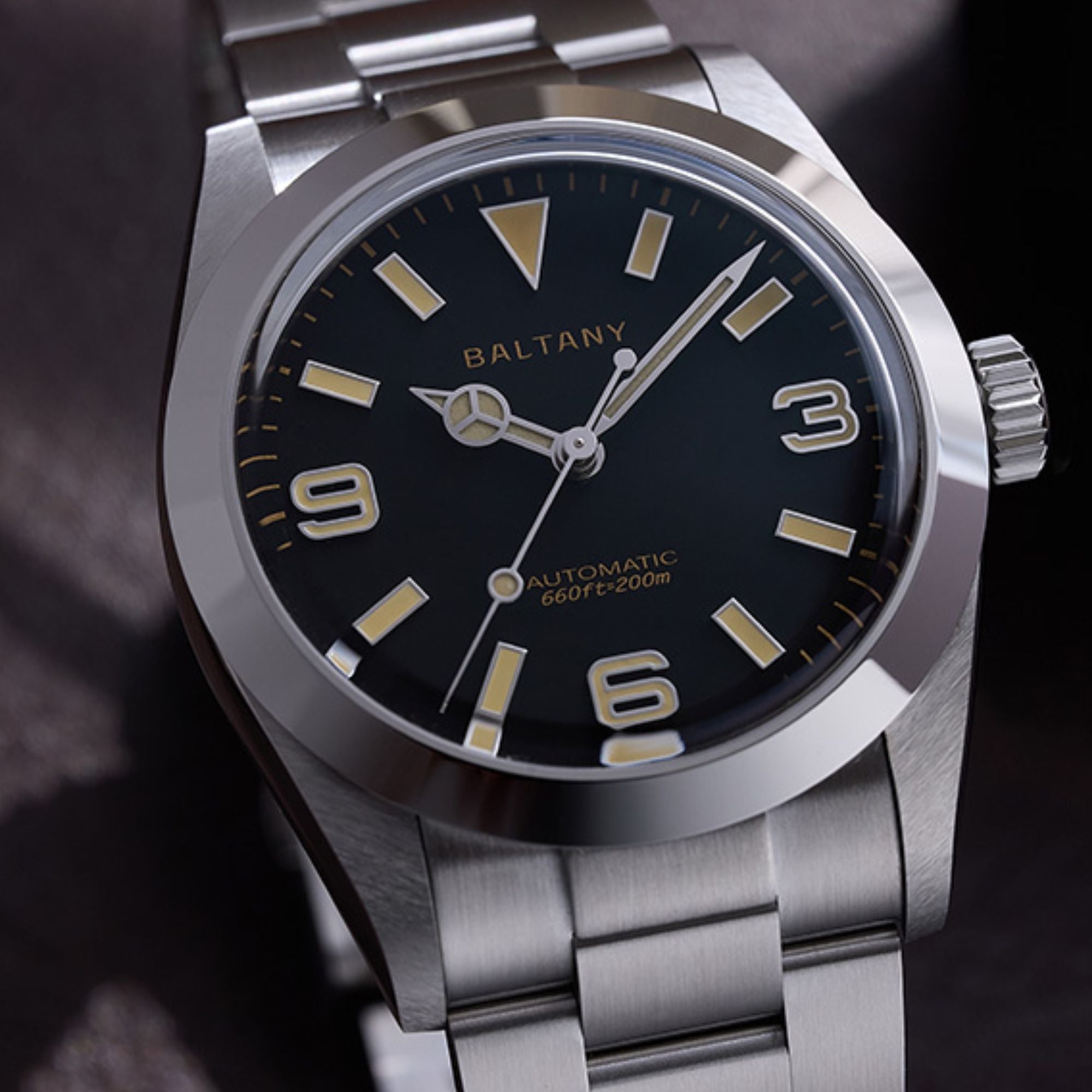 Baltany Affordable 36mm Explorer Homage Watch S4056 with Japanese Seiko NH-38