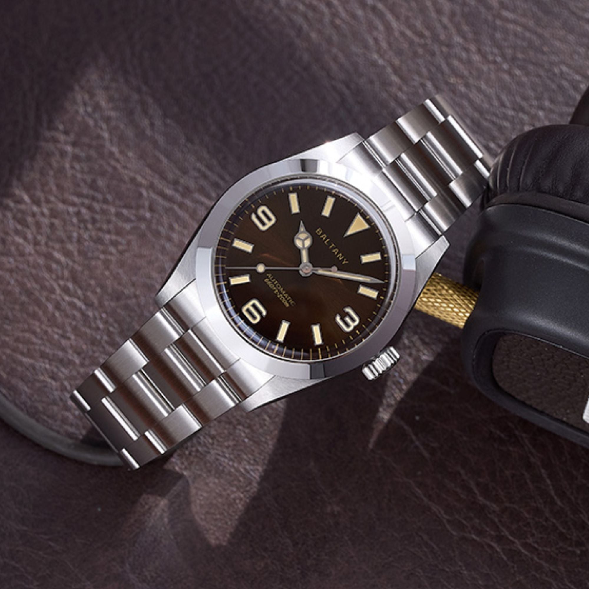 Baltany 36mm Explorer Homage Watch S4056 with Japanese Seiko NH-38
