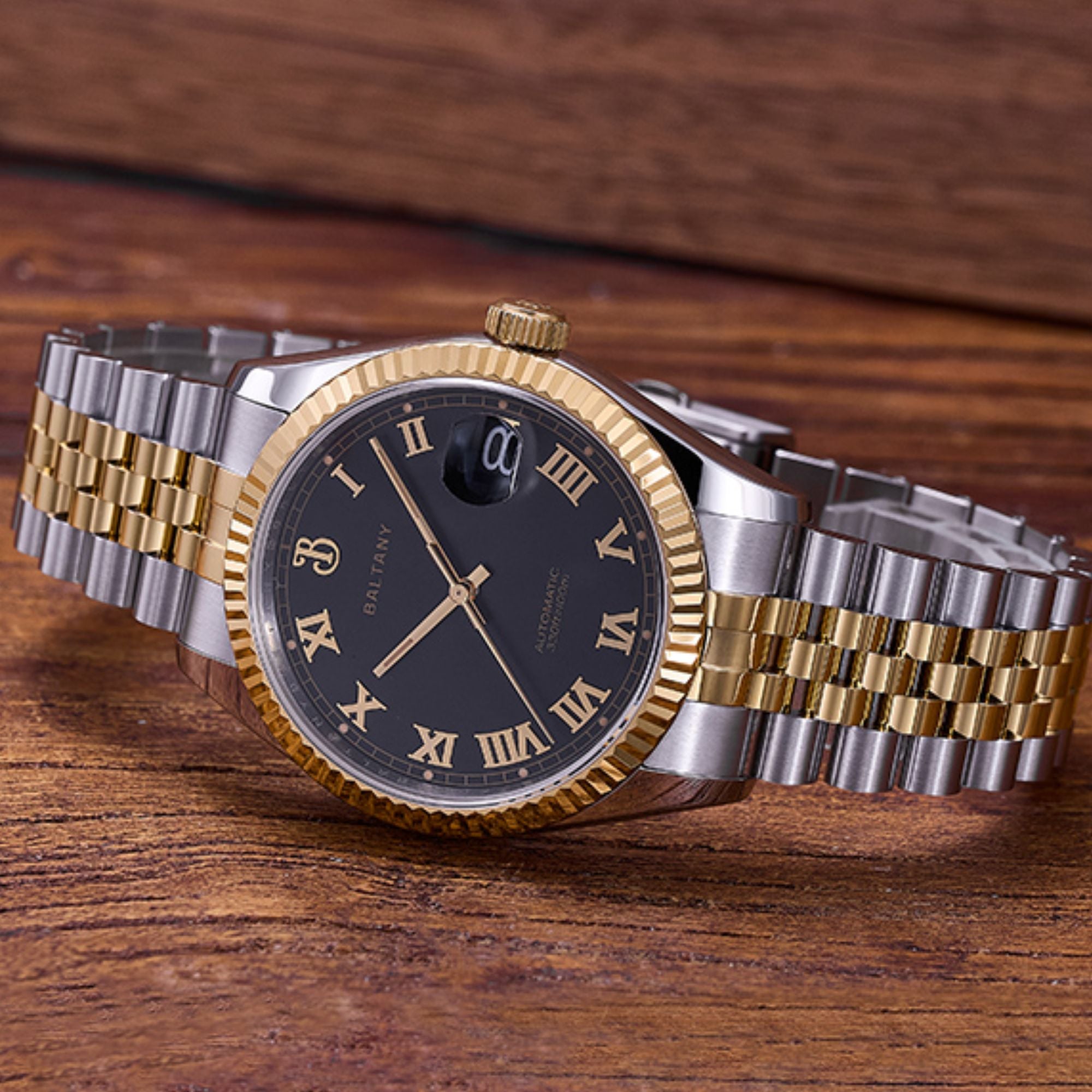 Baltany 39mm Fluted Bezel DJ Homage Dress Watch S4094