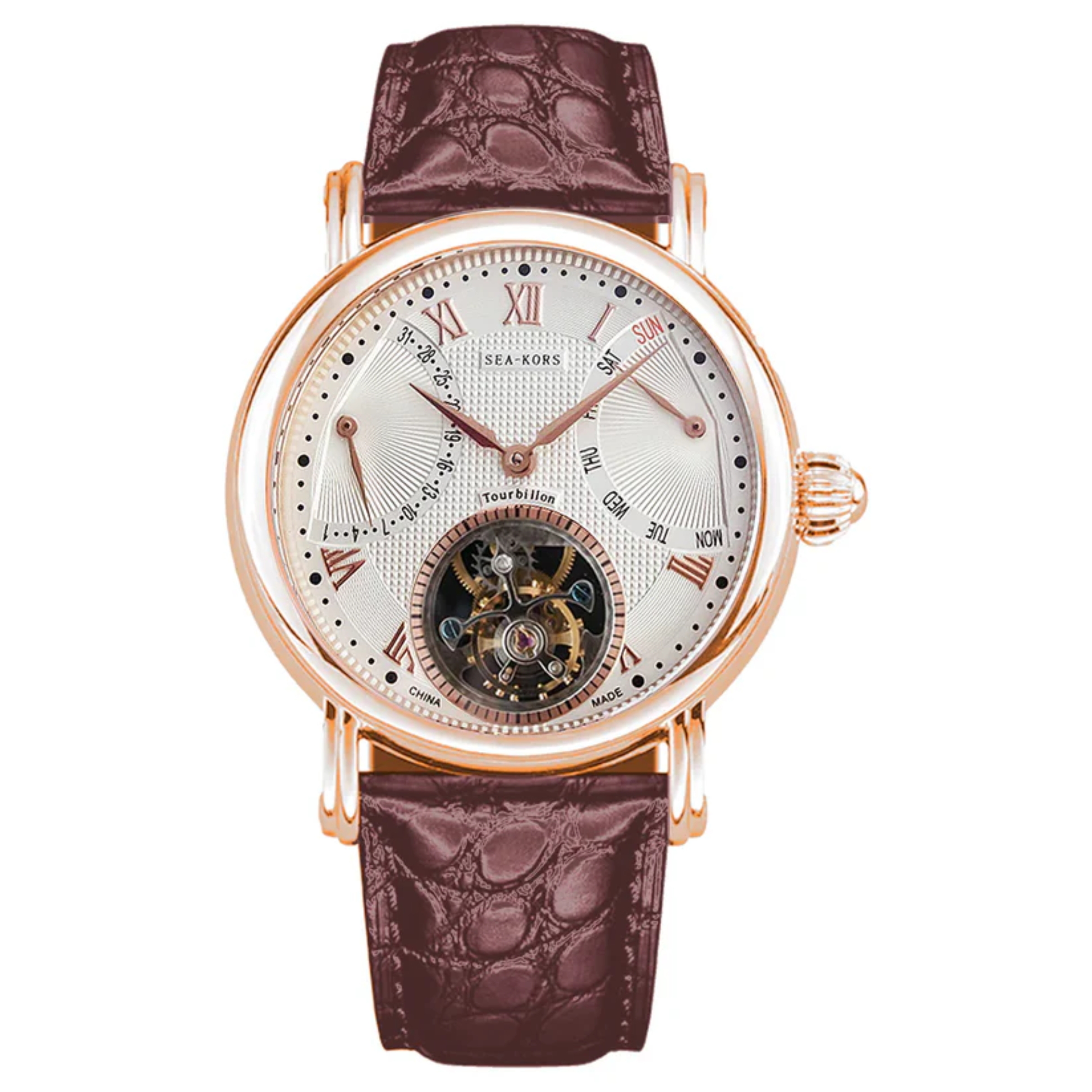 Sugess Seakors Tourbillon SE8004GW Rose Gold Case