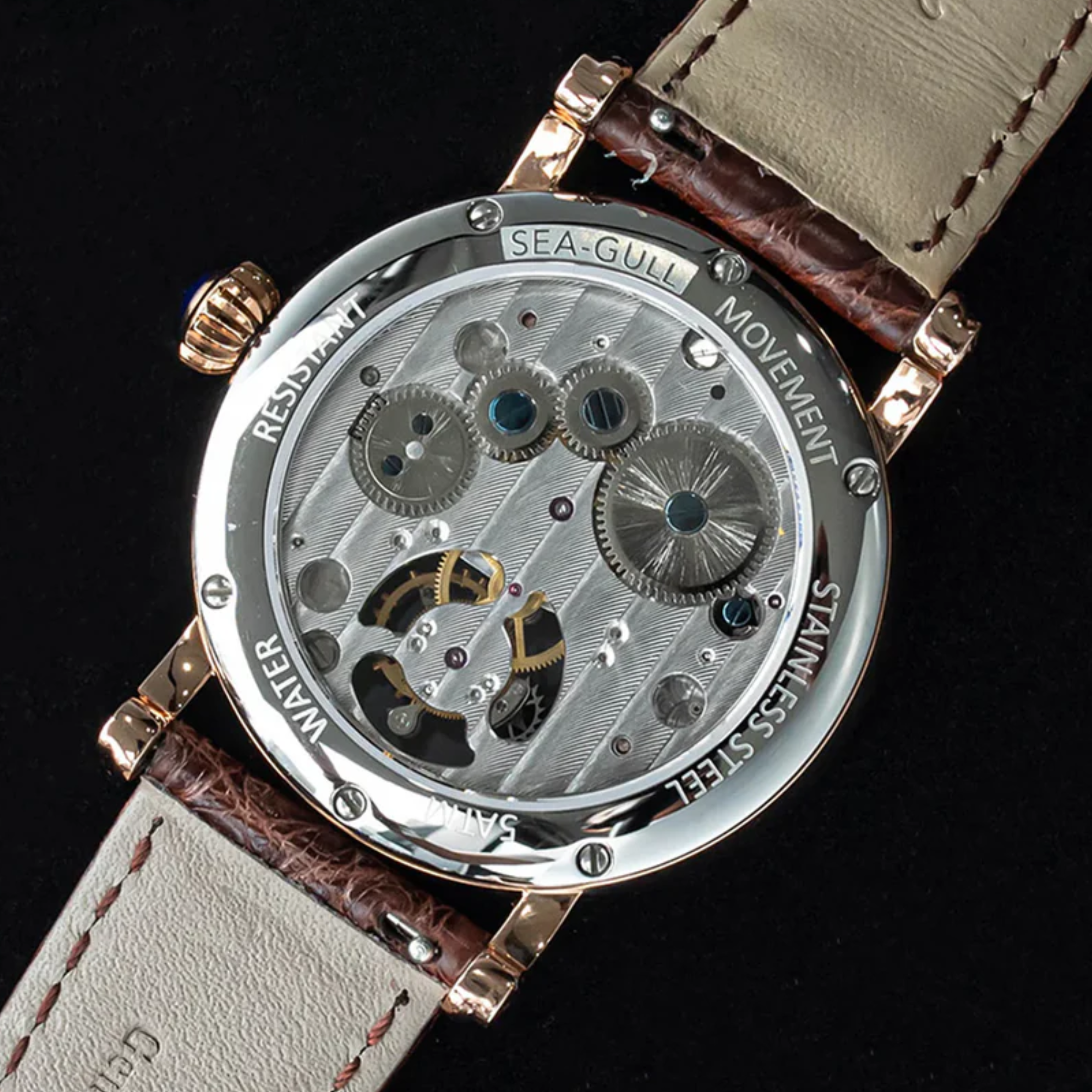 Sugess Seakors Tourbillon SE8004GW Rose Gold Case