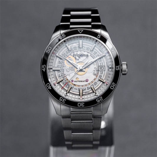 PROXIMA PX-1701 Mens Dress Watch 39MM Dial Sapphire Crystal with PT5000 Automatic Movement