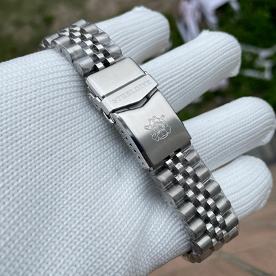 Steeldive SD1953 Sub Men Dive Watch V2 Black Dial With Jubilee Bracelet