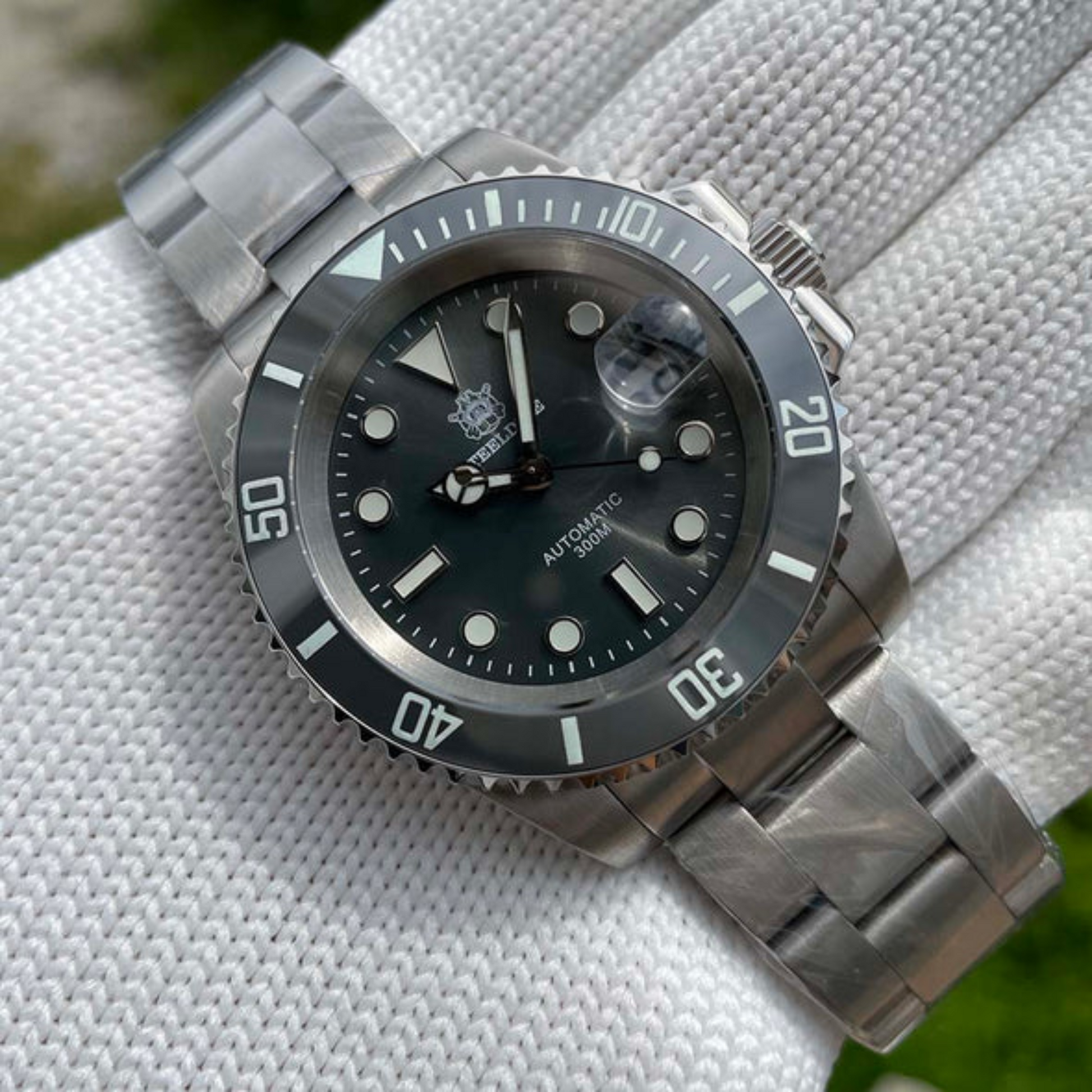 Steeldive SD1953 Sub Men Dive Watch V2 Grey Dial With Oyster Bracelet