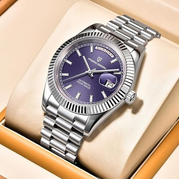 Pagani Design DD40 PD-1783 Men's Watches Luxury Automatic Watch AR Sapphire Glass Mechanical Wristwatch Men NH36A  - Purple Dial