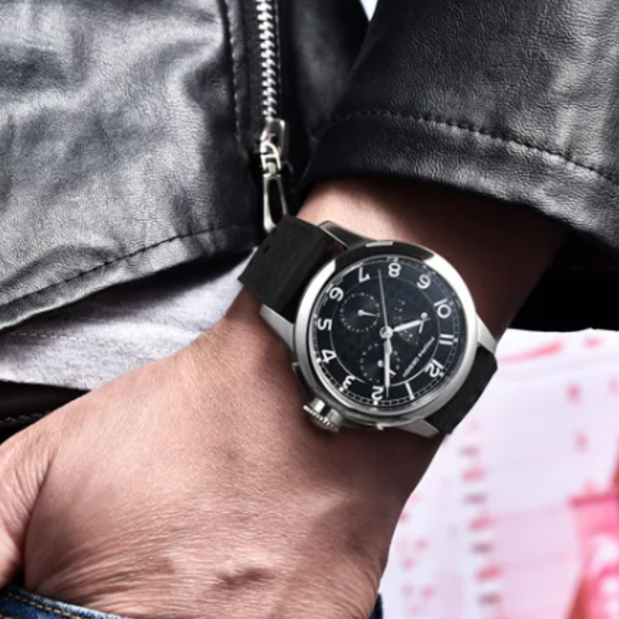 Pagani Design PD-1780 Japanese Quartz Movement Wristwatch with Sapphire Crystal Calendar New 24 Hours 100M Waterproof Watch - Black Dial