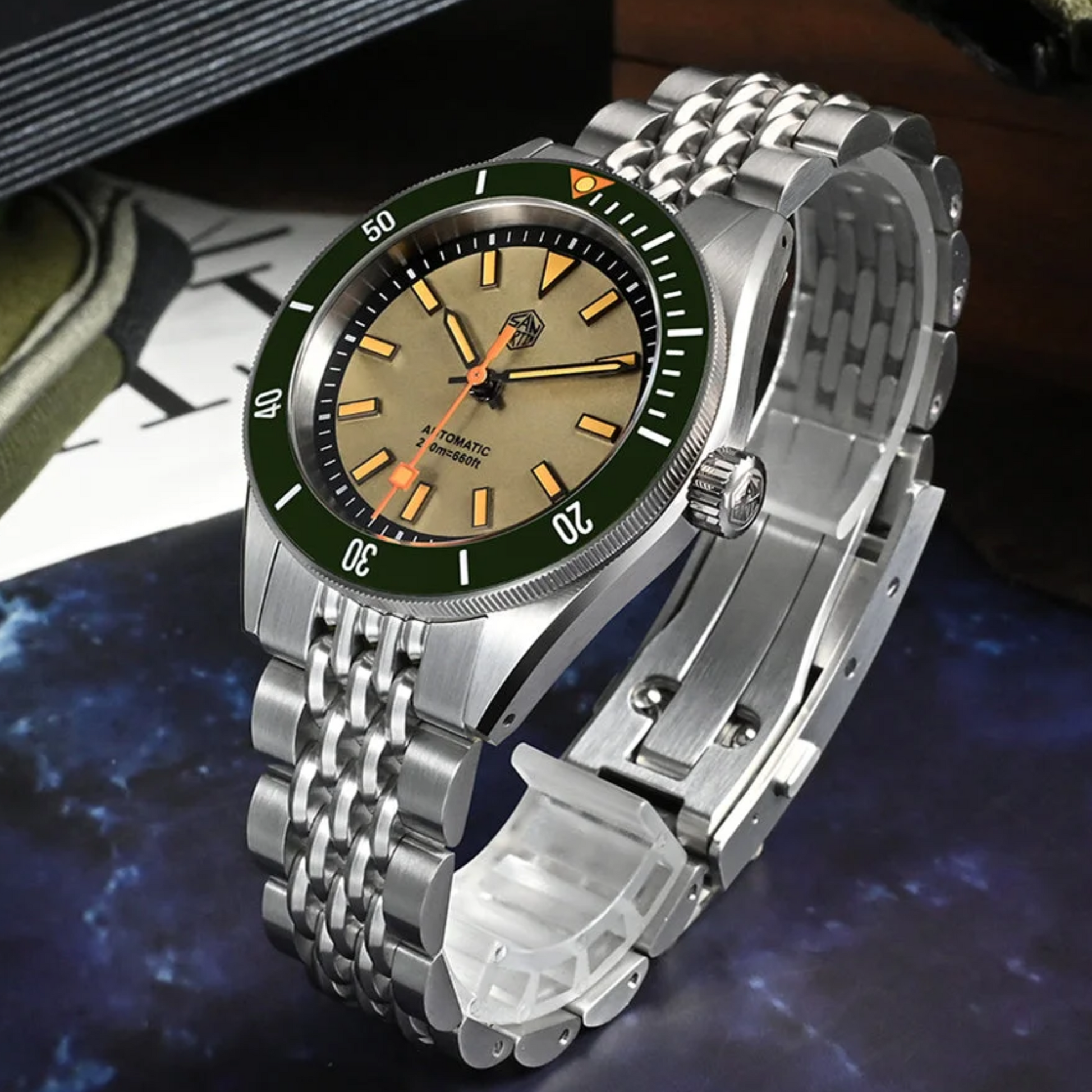 San Martin Original Design NH35 Dive Watch SN0115G - Brown