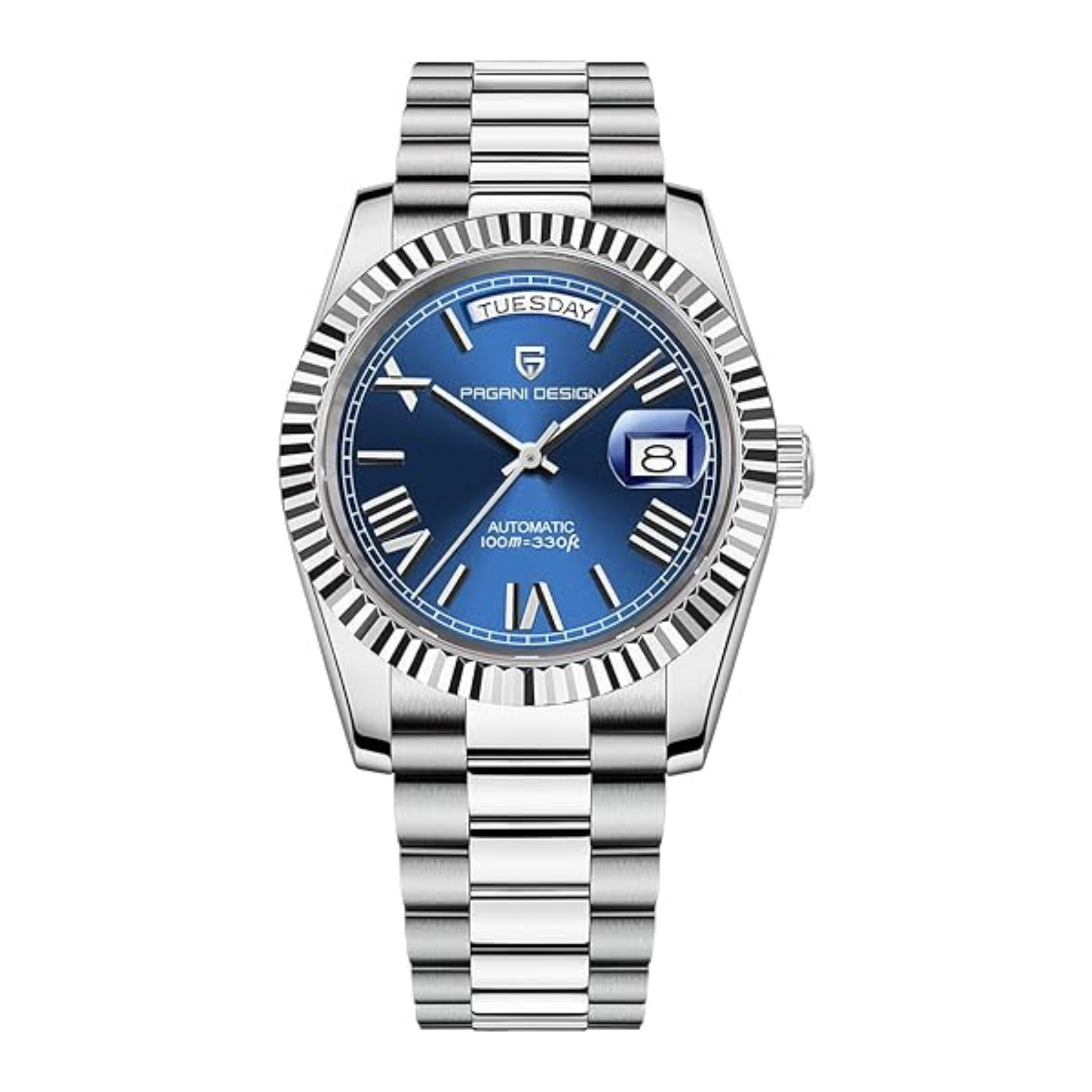 Pagani Design DD40 PD-1783 Men's Watches Luxury Automatic Watch AR Sapphire Glass Mechanical Wristwatch Men NH36A - Deep Blue Dial