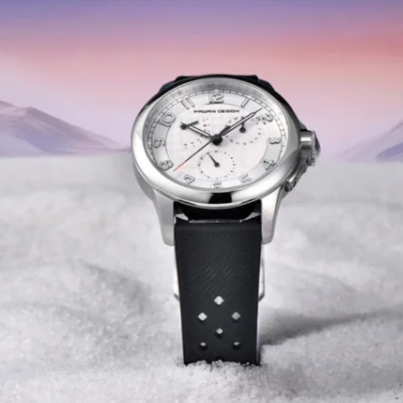 Pagani Design PD-1780 Japanese Quartz Movement Wristwatch with Sapphire Crystal Calendar New 24 Hours 100M Waterproof Watch - White Dial
