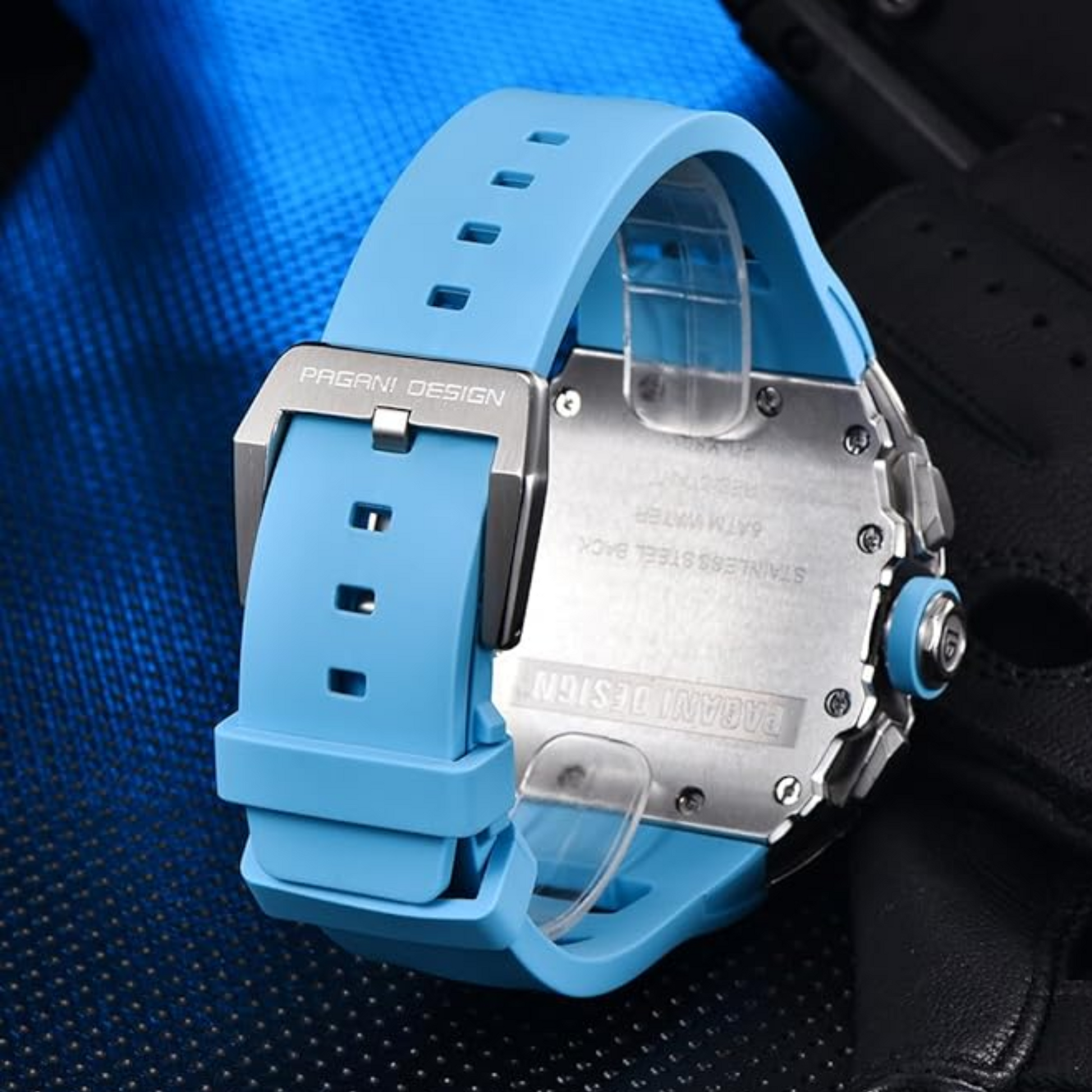 Pagani Design PD-YS011 Mens Skeleton Quartz Wristwatch YM92 Movt Watch for Men Sapphire Glass Stainless Steel Case Waterproof Clock