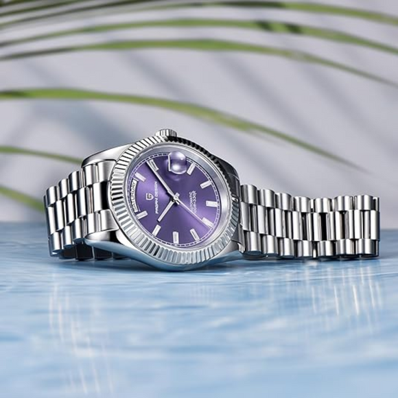 Pagani Design DD40 PD-1783 Men's Watches Luxury Automatic Watch AR Sapphire Glass Mechanical Wristwatch Men NH36A  - Purple Dial