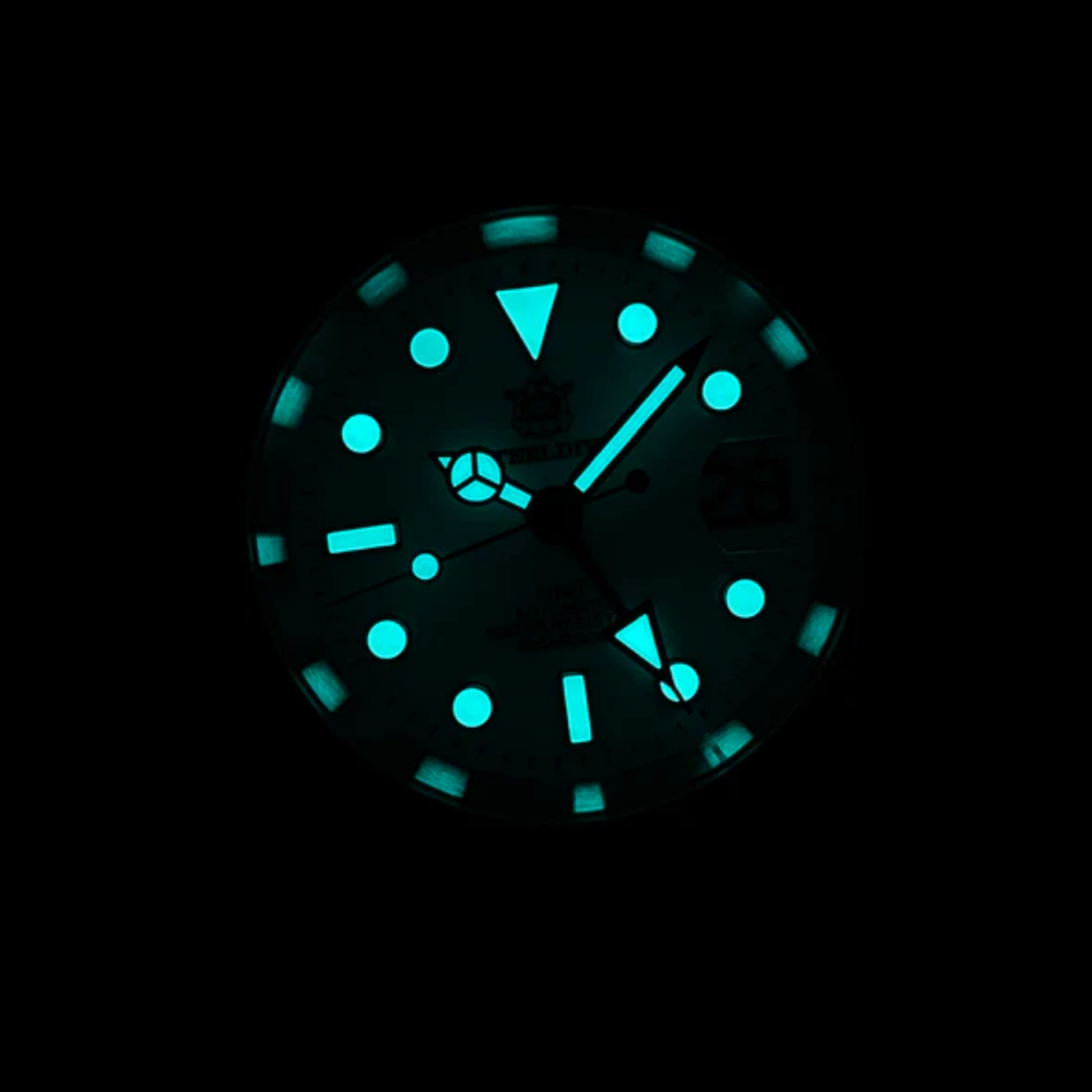 Steeldive SD1992 NH34 GMT Automatic Watch - Tiffany Blue Dial