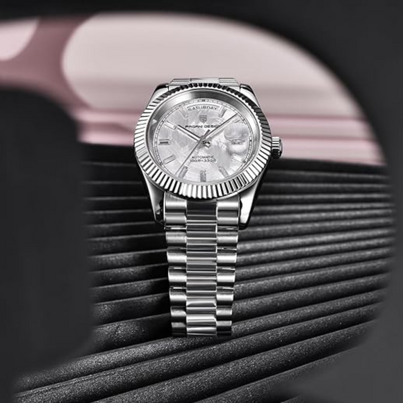 Pagani Design DD40 PD-1783 Men's Watches Luxury Automatic Watch AR Sapphire Glass Mechanical Wristwatch Men NH36A  - White Meteorite Dial
