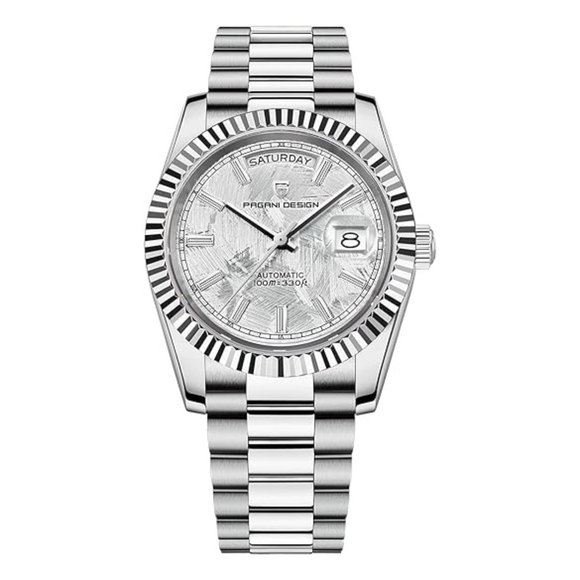 Pagani Design DD40 PD-1783 Men's Watches Luxury Automatic Watch AR Sapphire Glass Mechanical Wristwatch Men NH36A  - White Meteorite Dial
