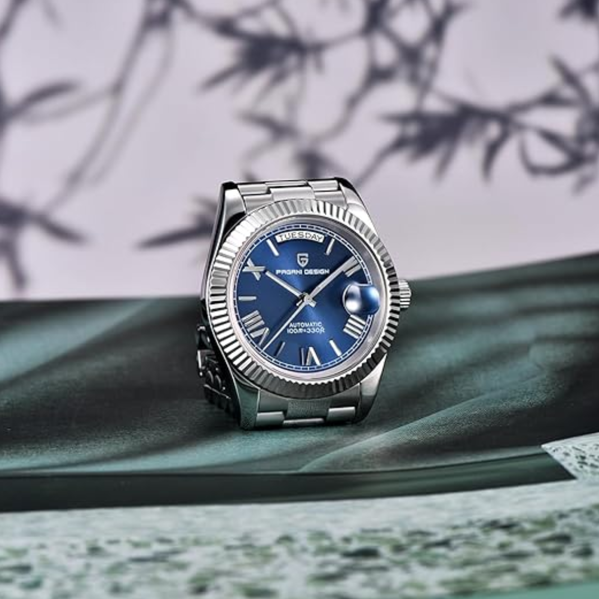 Pagani Design DD40 PD-1783 Men's Watches Luxury Automatic Watch AR Sapphire Glass Mechanical Wristwatch Men NH36A - Deep Blue Dial