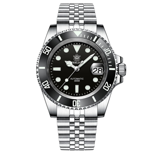 Steeldive SD1953 Sub Men Dive Watch V2 Black Dial With Jubilee Bracelet
