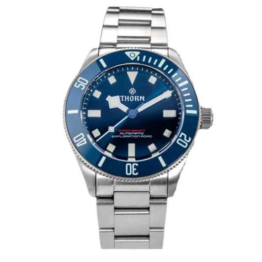THORN 39mm Titanium Dive Watch Automatic with PT5000  Movement Sapphire Luminous Ceramic Bezel 20Bar Homage Diver Watch