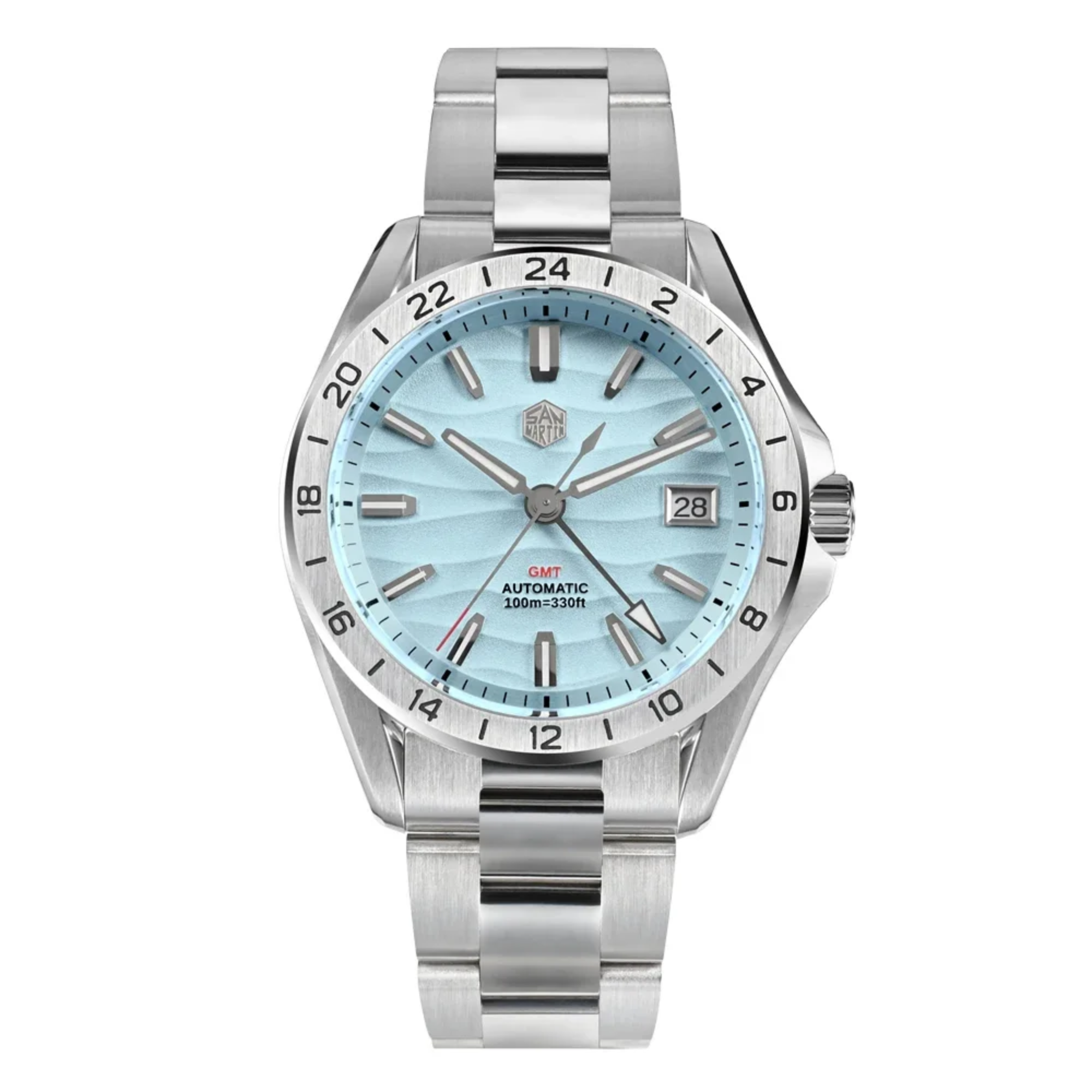 San Martin New 39mm GMT Watch Mechanical SN0129 - Blue