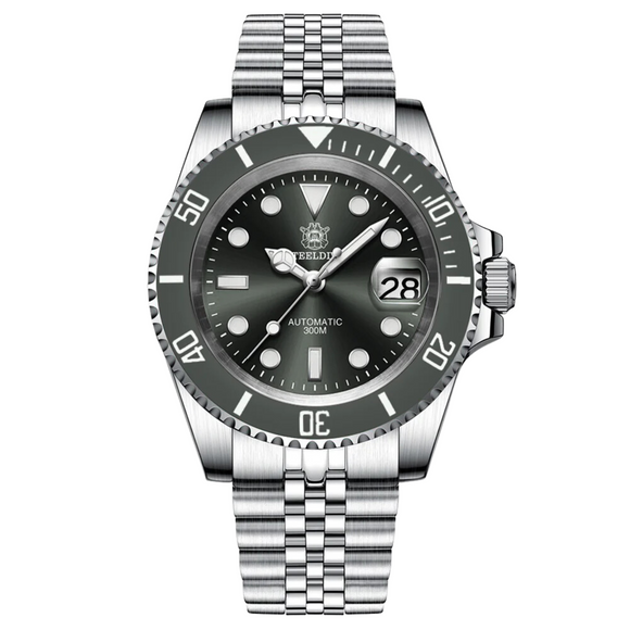 Steeldive SD1953 Sub Men Dive Watch V2 Grey Dial With Jubilee Bracelet