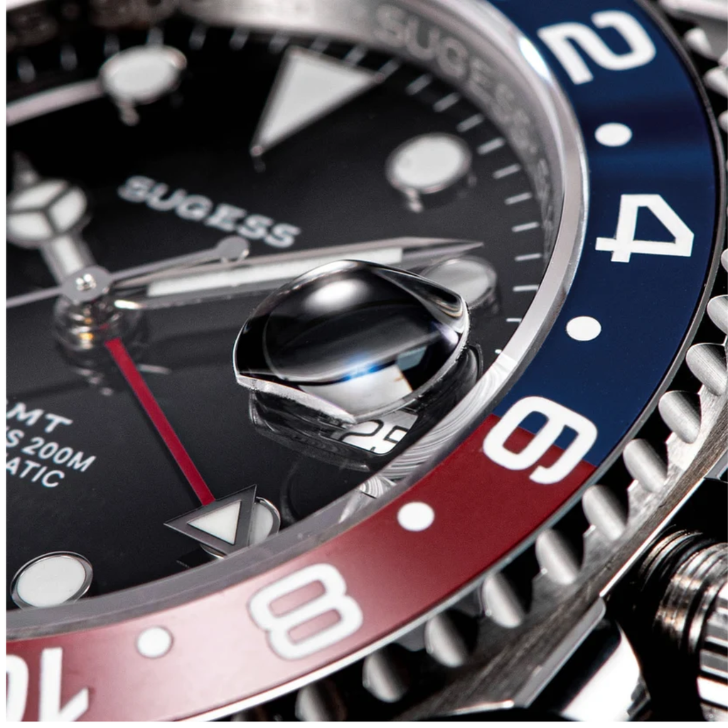 Sugess S420 Red & Blue Bezel GMT Jubilee Bracelet