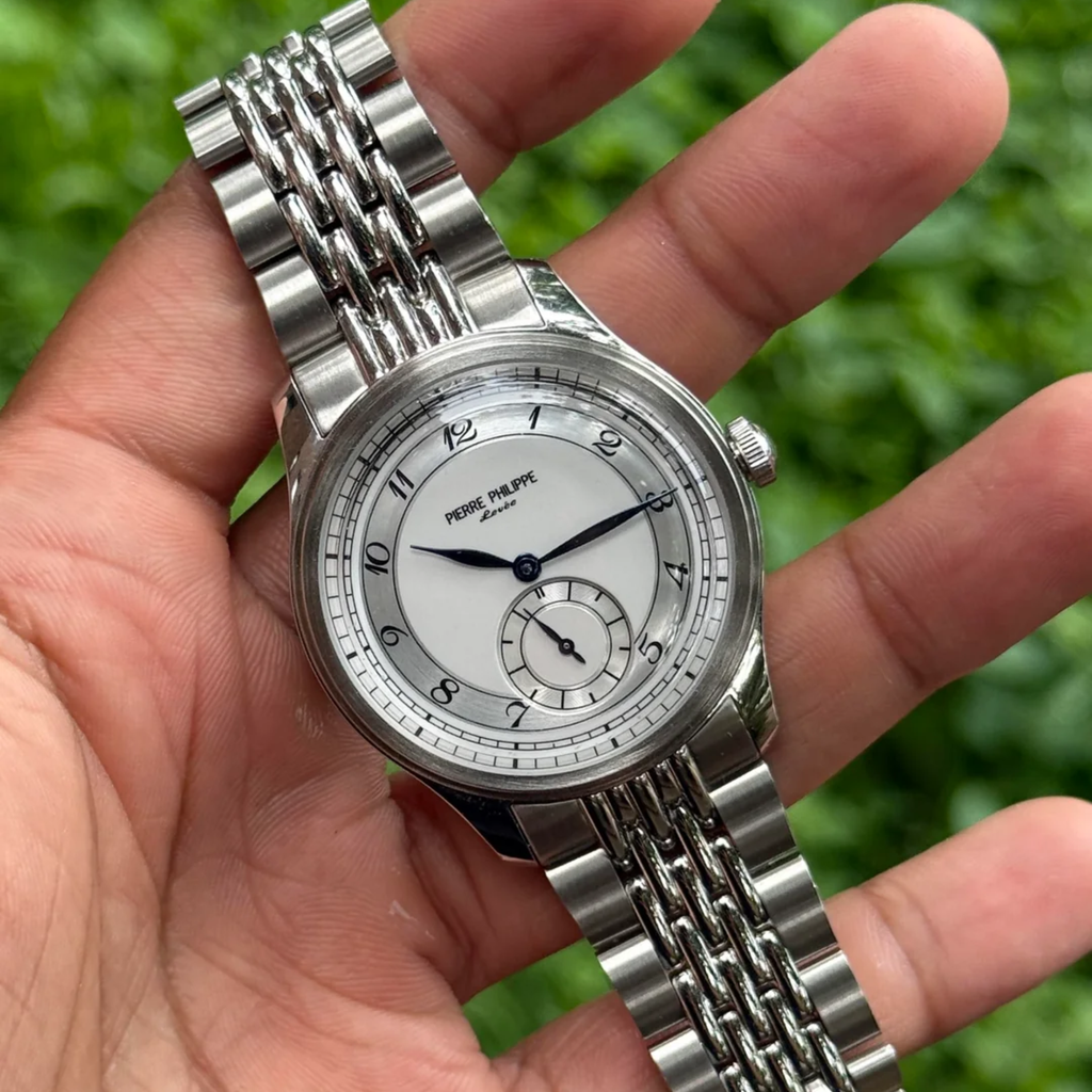 PIERRE PHILIPPE Enamel 1940 Automatic Watch  38mm (Rice Metal Strap)