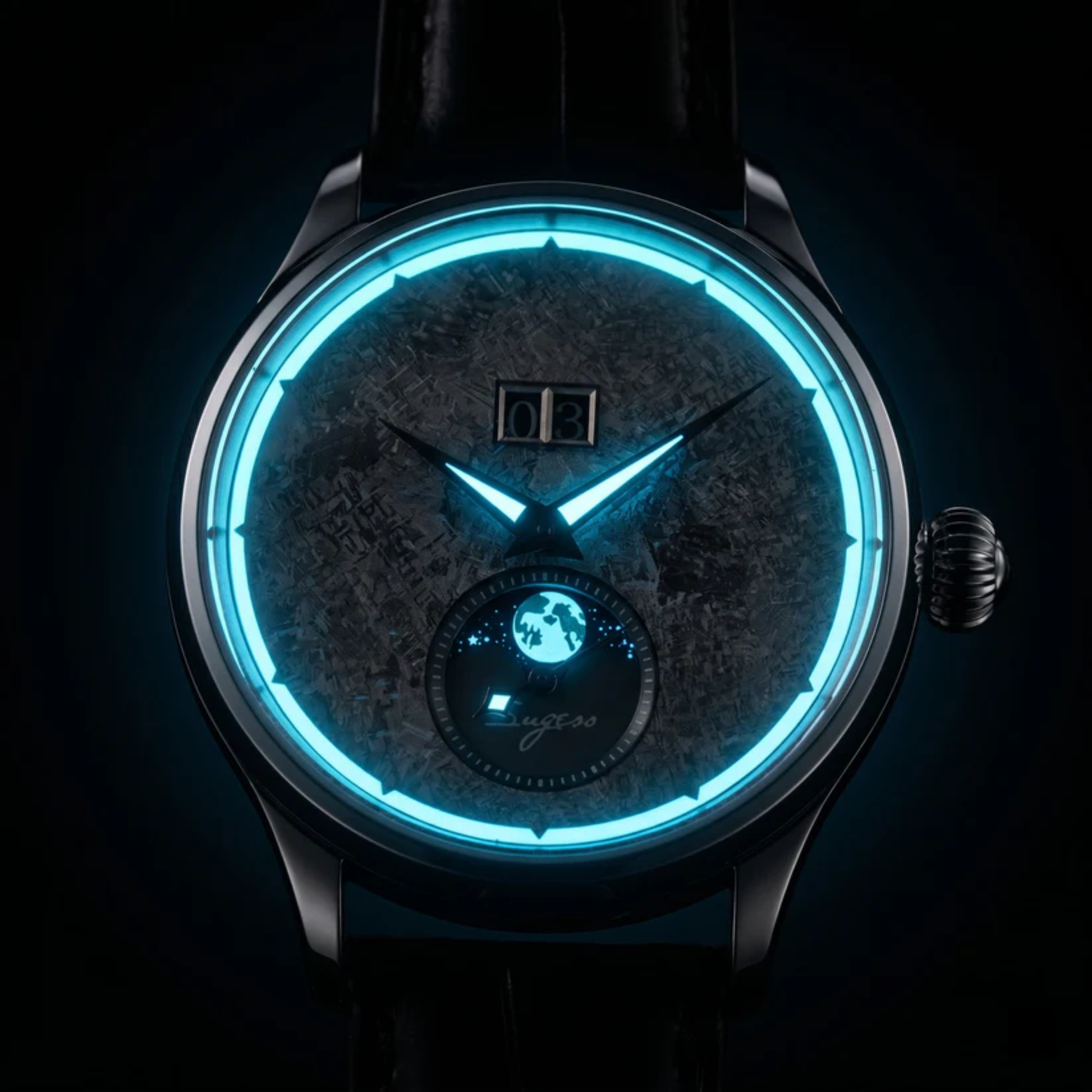 Sugess S401 MoonPhase Master Automatic Stone Star Dust Dial
