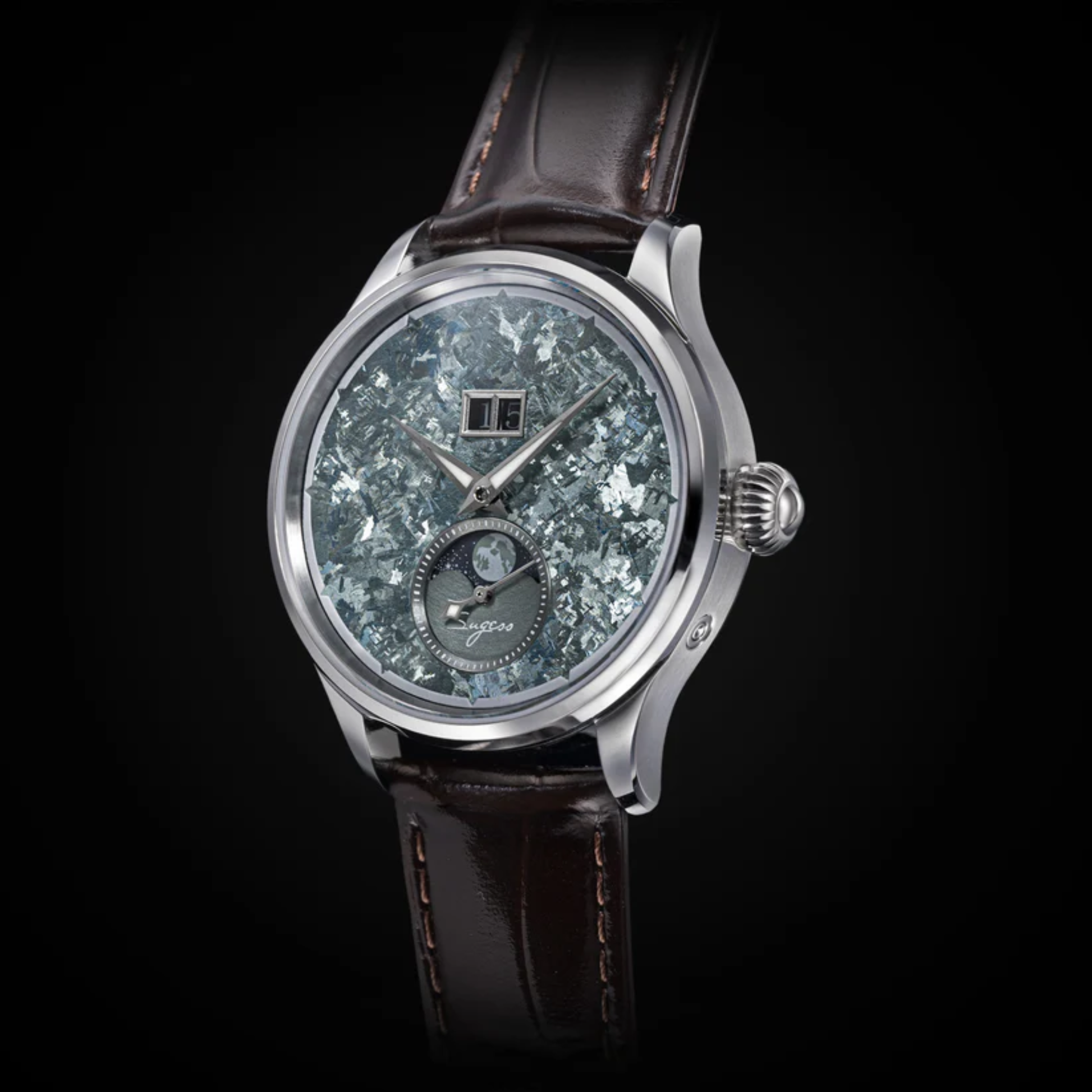 Sugess S401 MoonPhase Master Automatic Stone Star Dust Dial